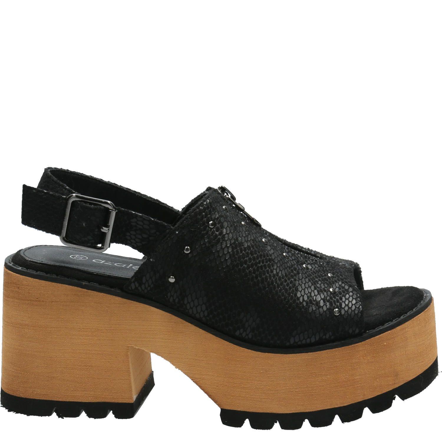 Sandalia Mujer Calm Negro-3