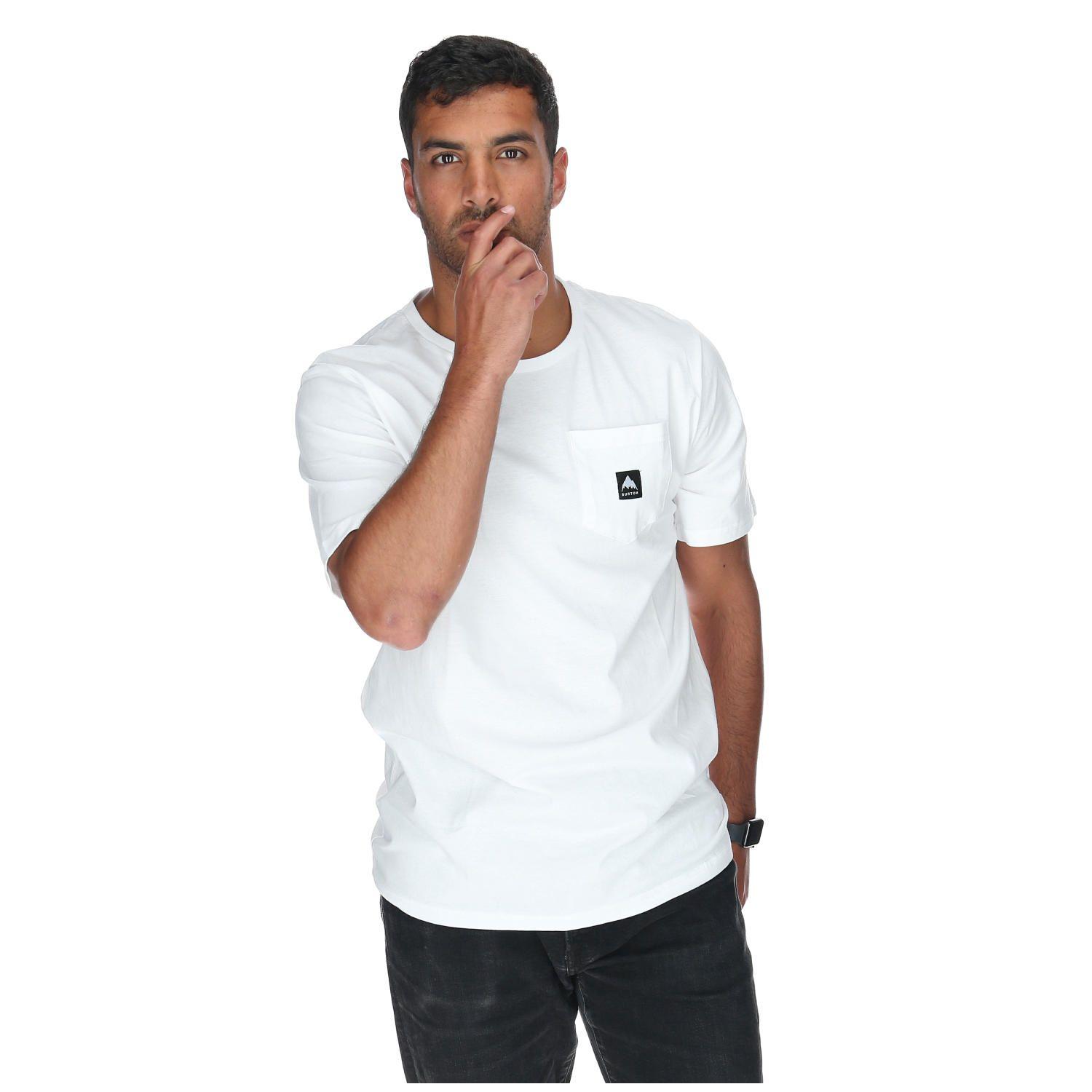 Polera M/C Hombre Pocket Logo Blanco-0