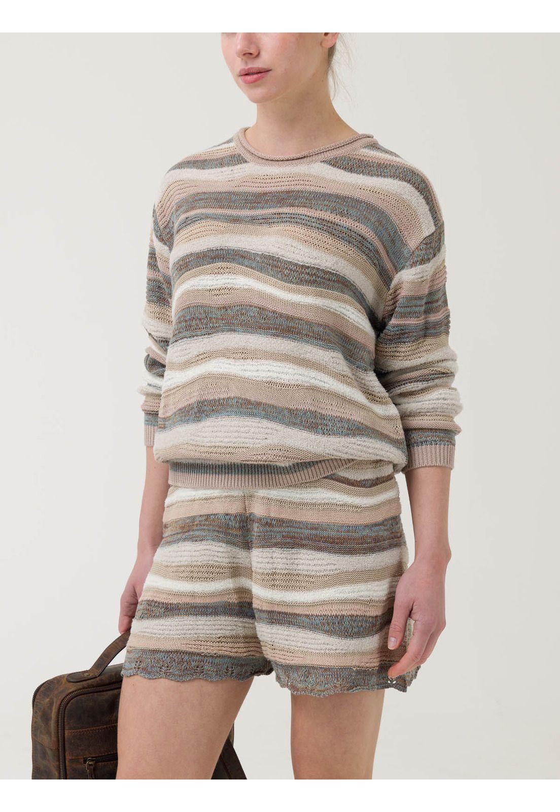 Sweater Algodón Mujer Samba Beige -4