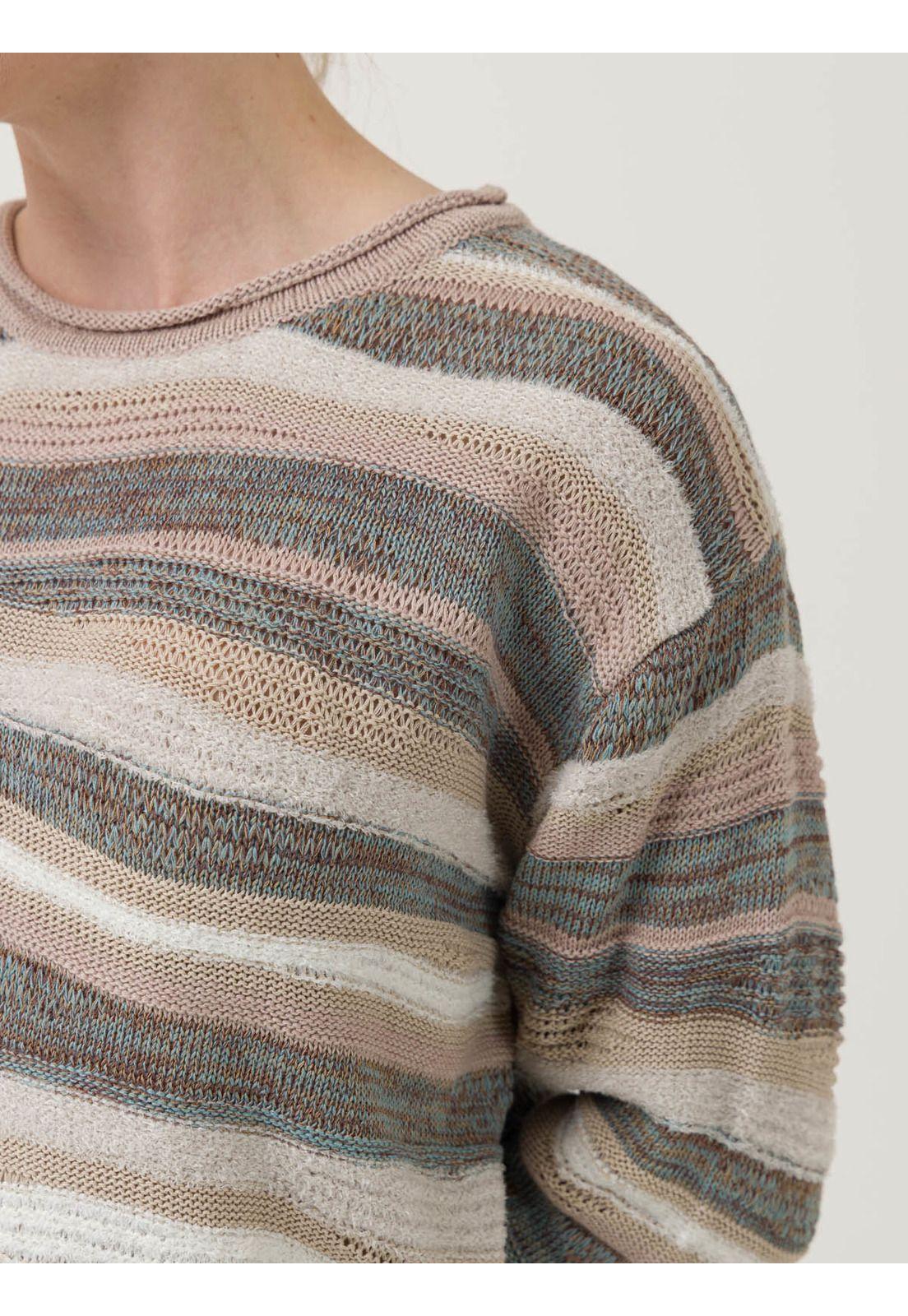 Sweater Algodón Mujer Samba Beige -6