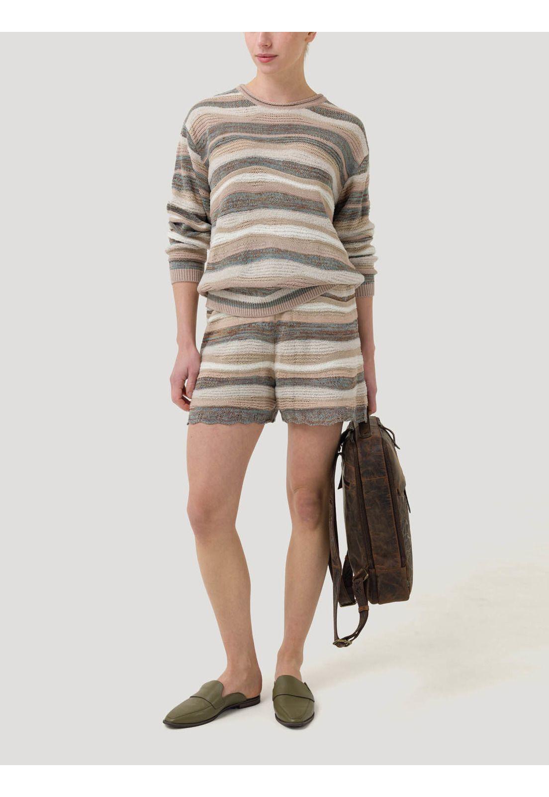 Sweater Algodón Mujer Samba Beige -7