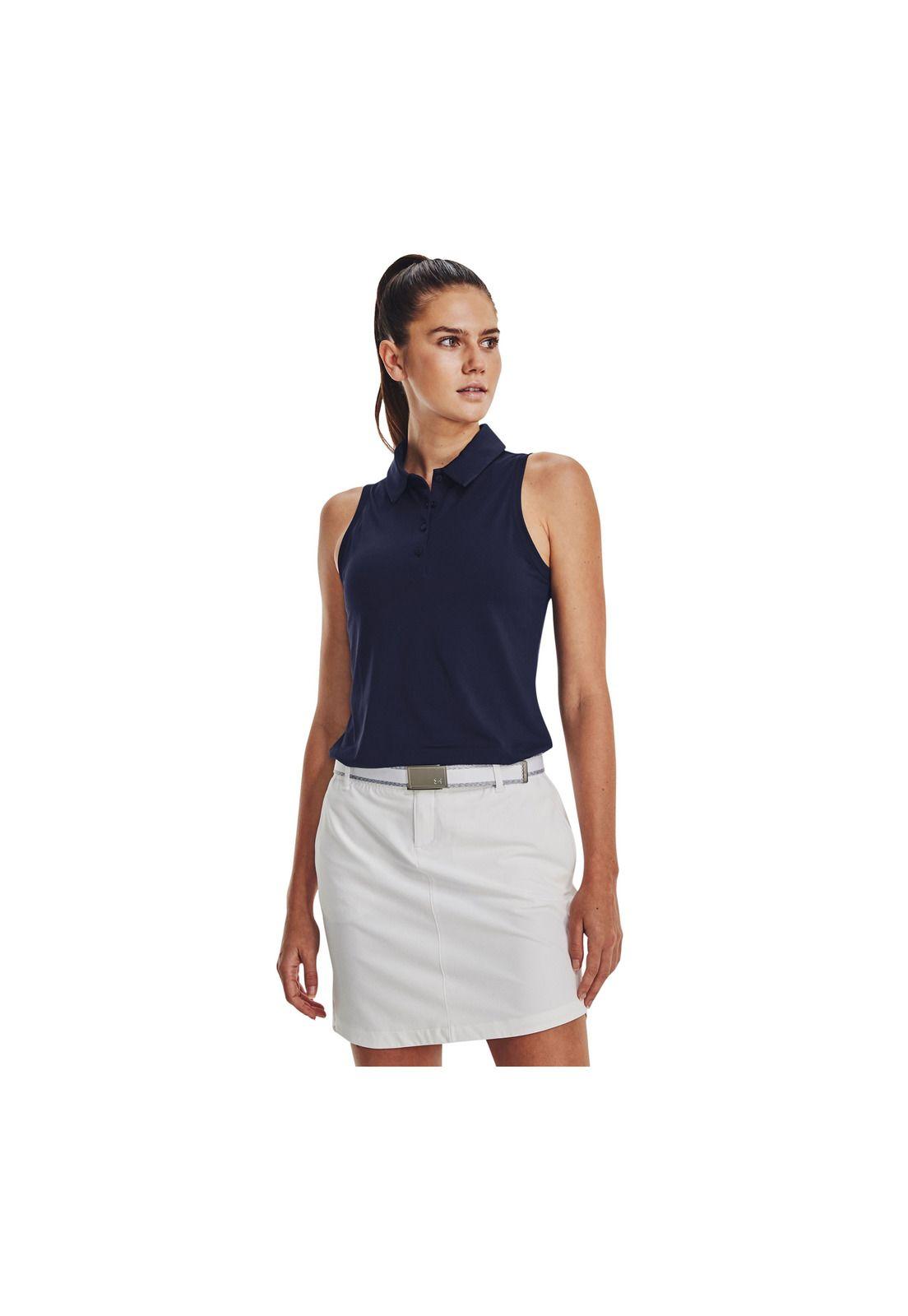 Polo S/M Golf Play Off Azul Mujer-3