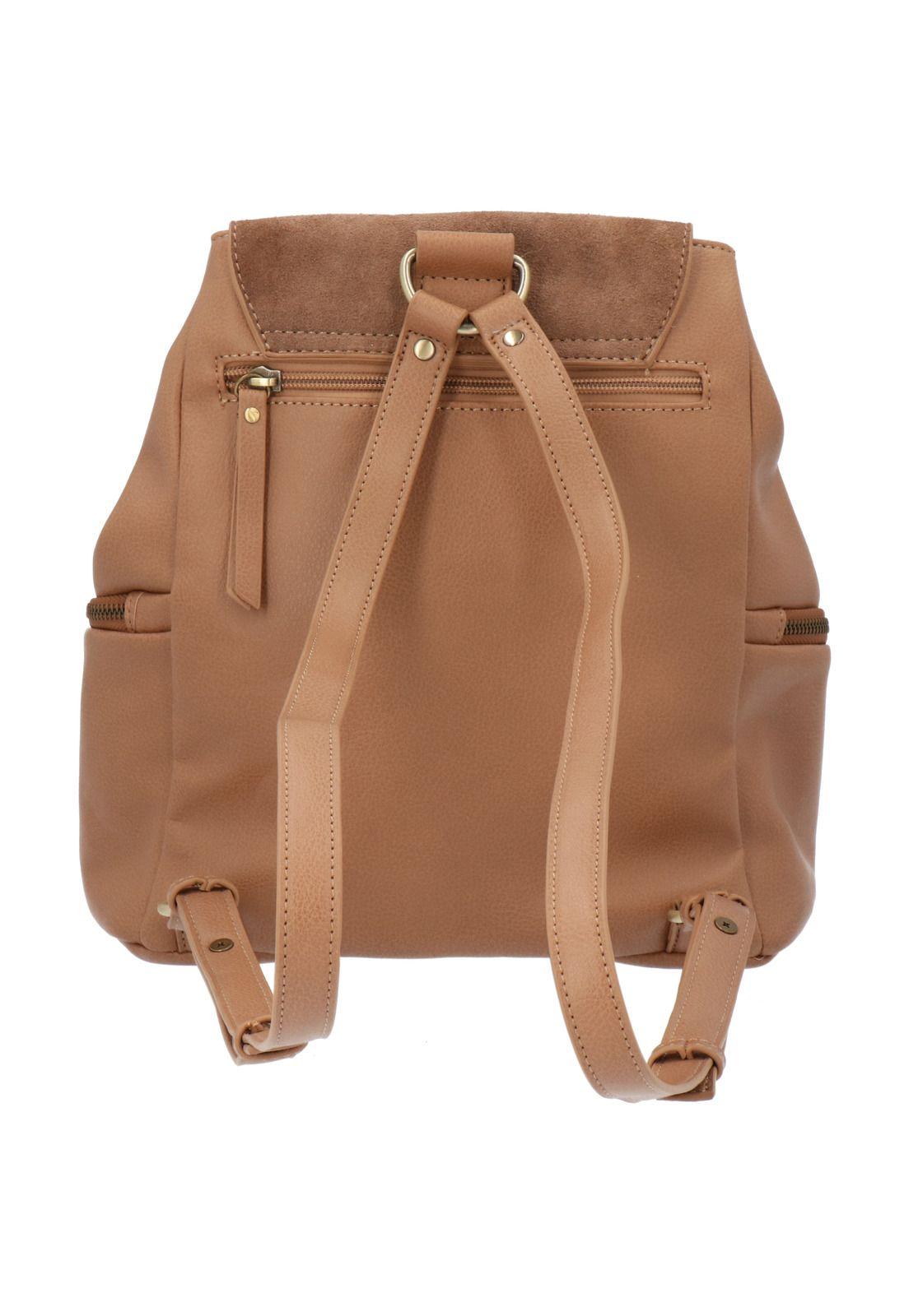 Mochila Cuir Back Taupe Mujer-2