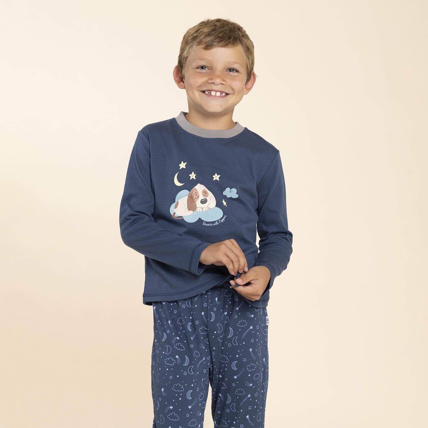 Pijama Niño Dreams Azul Marino-3