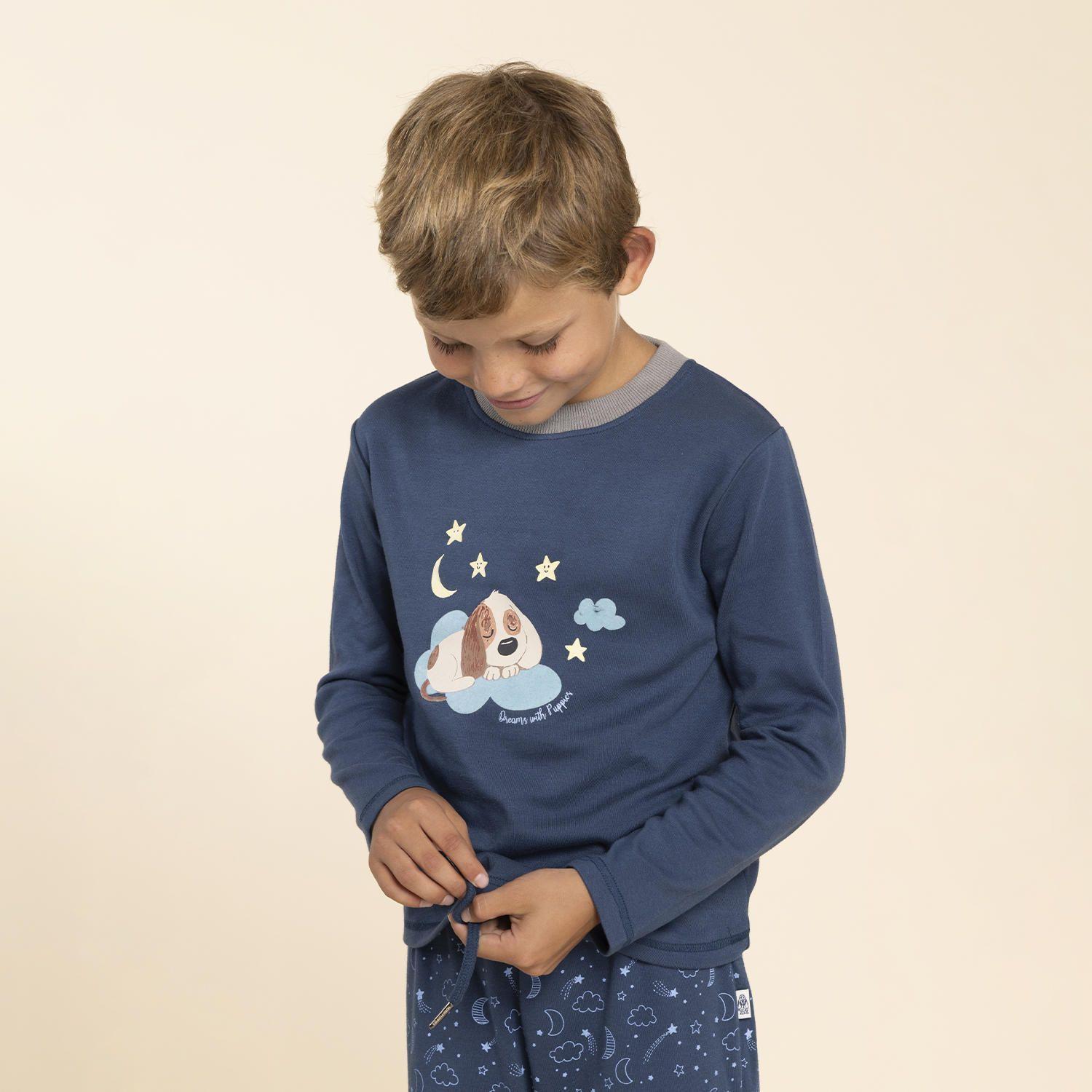 Pijama Niño Dreams Azul Marino-1