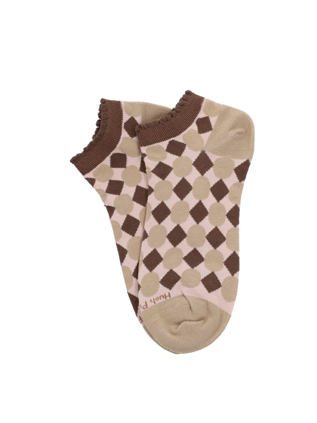 Calcetín Algodón Mujer Ped St Figures Café-2