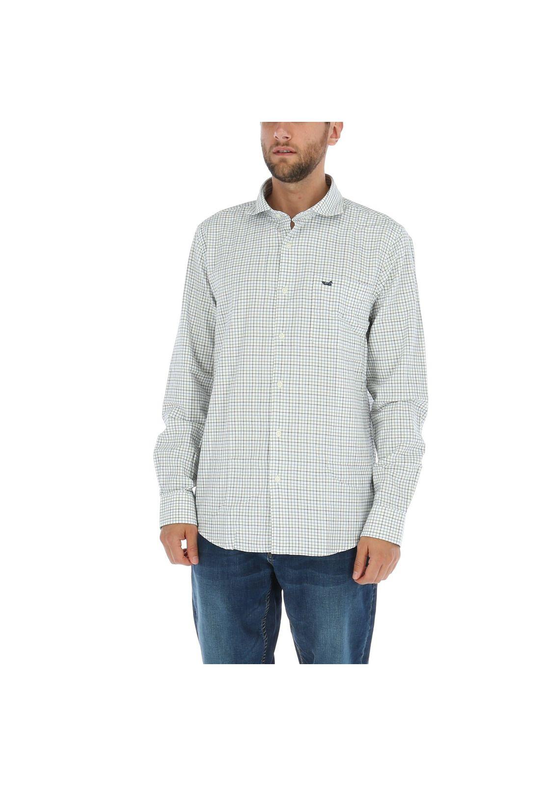Camisa Algodón Hombre Viyella Crema-1