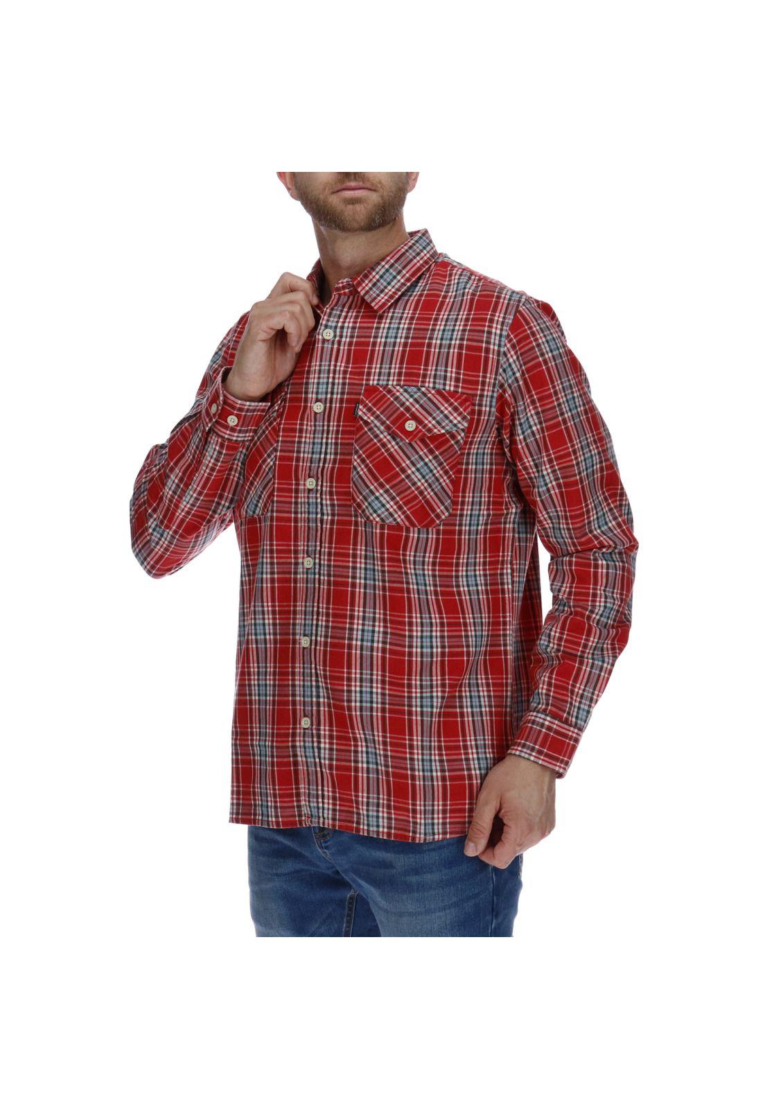 Camisa Ml Hombre Low Country L/S Western Plaid Shirt Algodón Multicolor-1