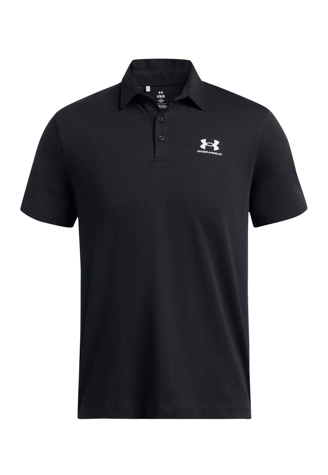 Polo UA Icon para hombre Negro-0