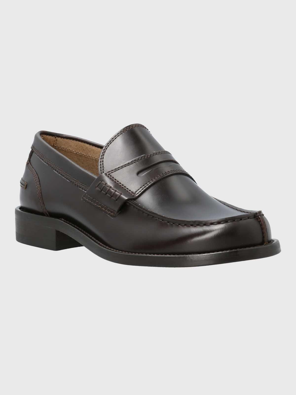 Mocasin Italiano Hombre Cuero Café Oscuro-0