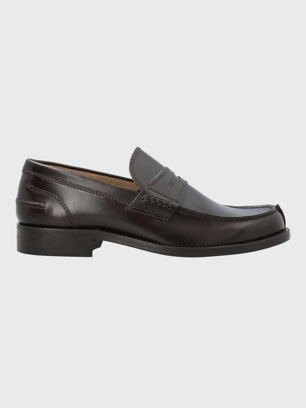 Mocasin Italiano Hombre Cuero Café Oscuro-1