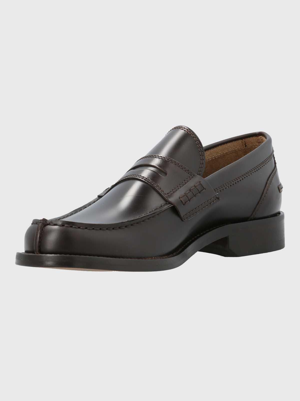 Mocasin Italiano Hombre Cuero Café Oscuro-4