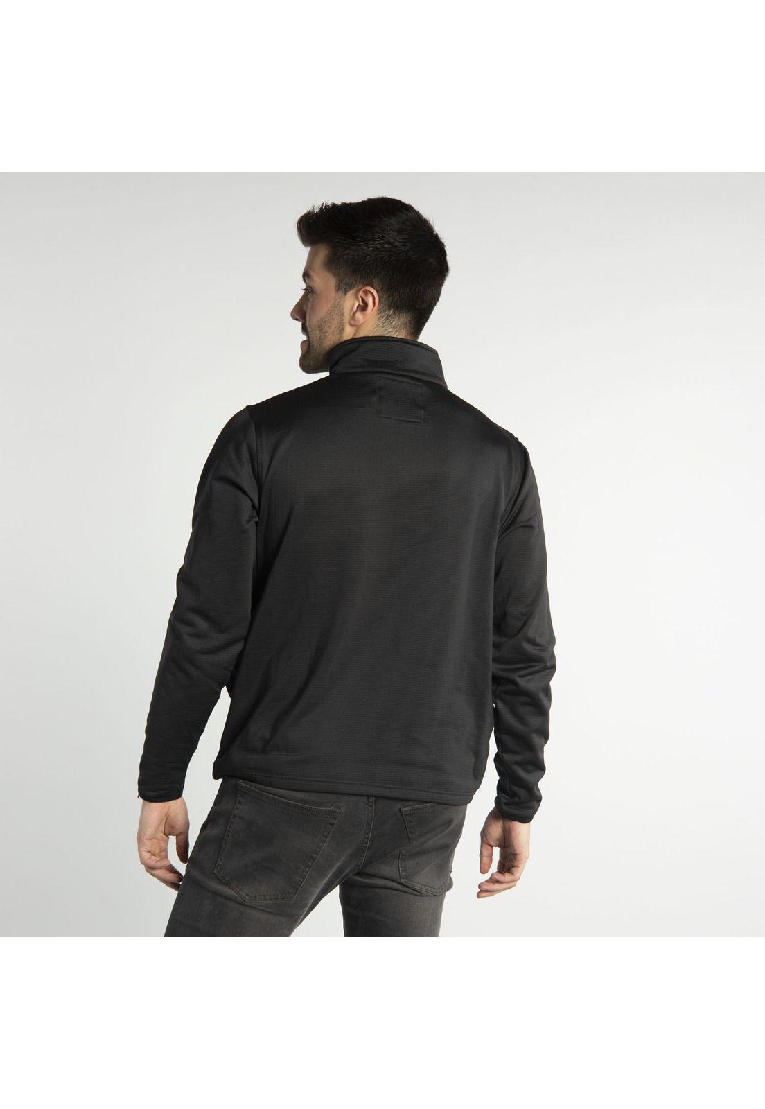 Polar Hombre Fdtn Qz Grid Fleece Negro-2
