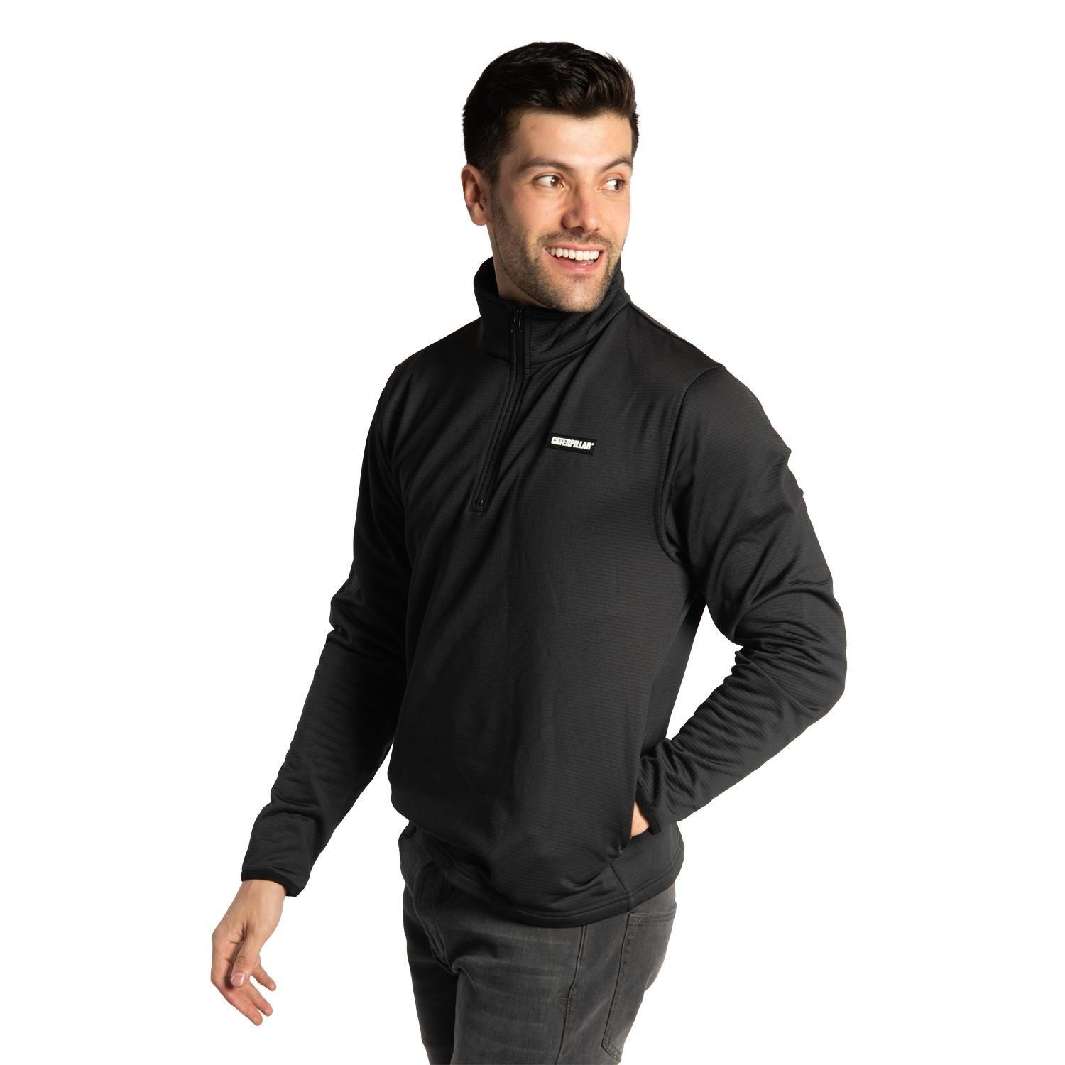 Polar Hombre Fdtn Qz Grid Fleece Negro-0