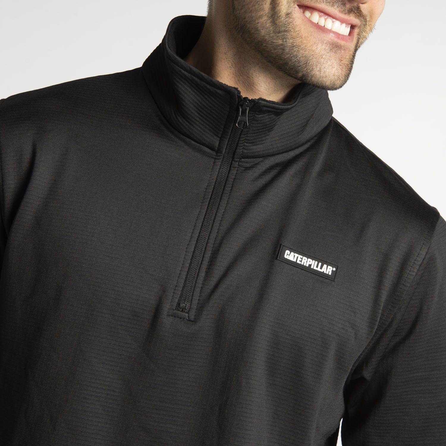 Polar Hombre Fdtn Qz Grid Fleece Negro-3