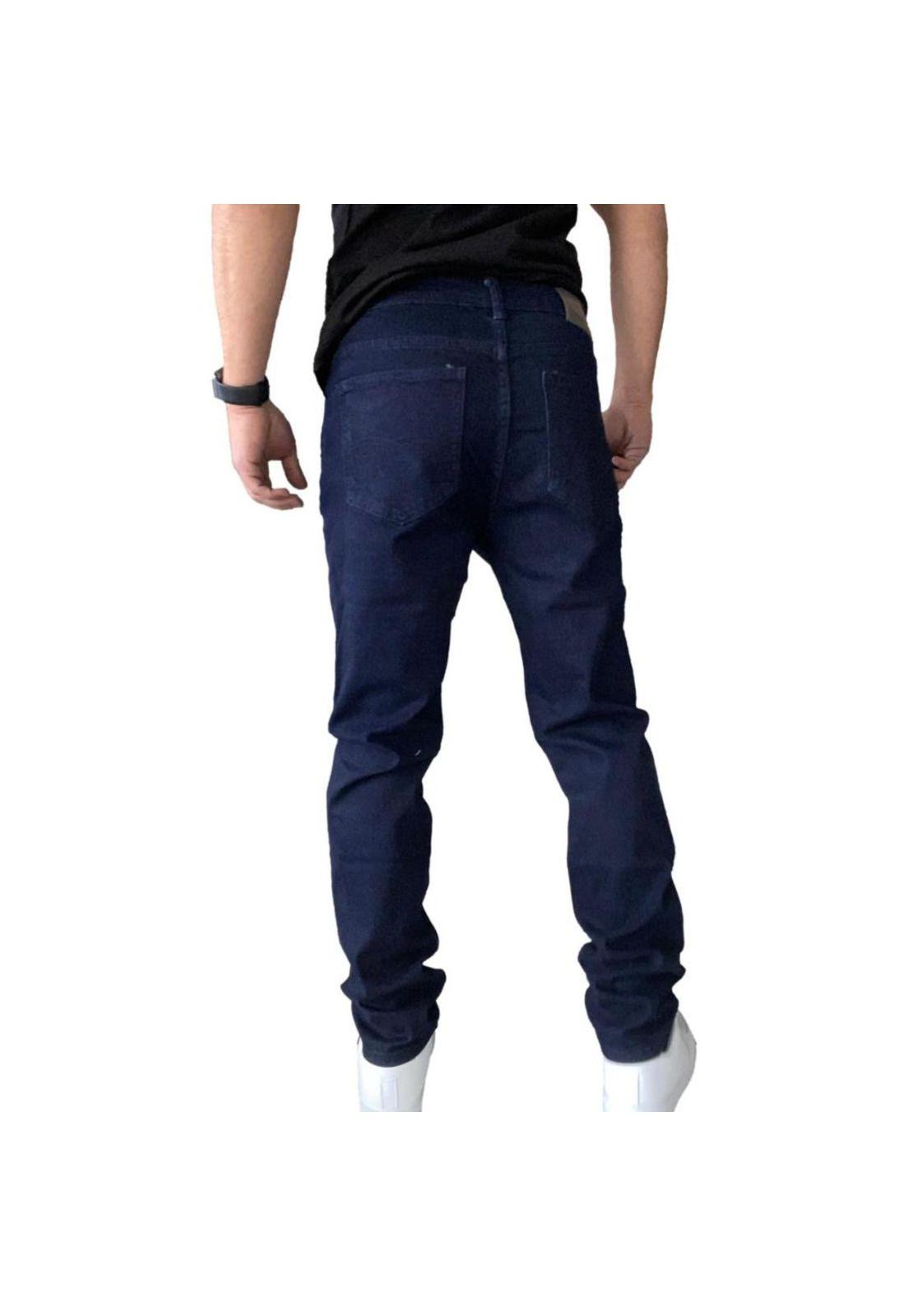 Jeans Slim Fit Mosaico Elasticados Hombre-3