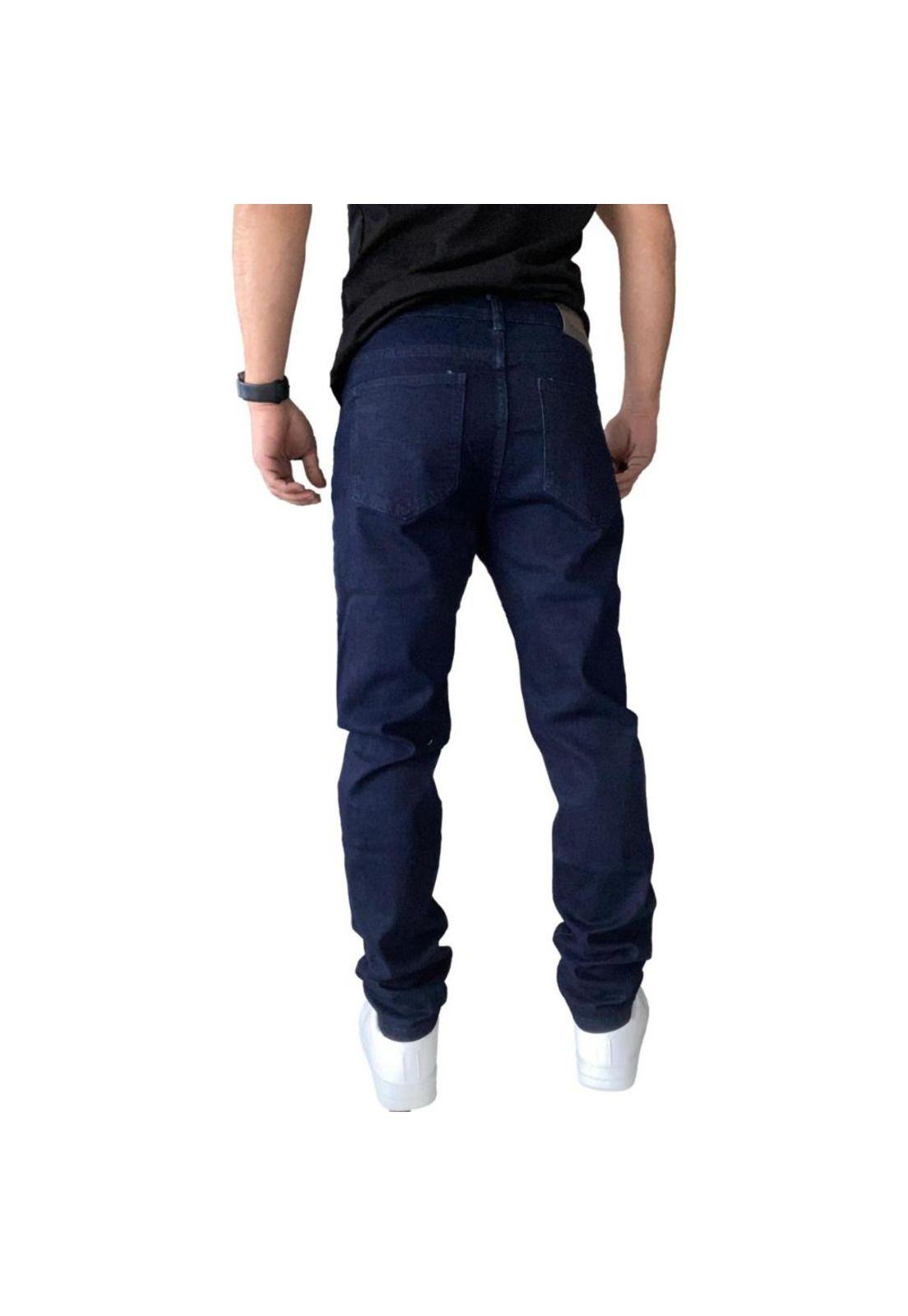 Jeans Slim Fit Mosaico Elasticados Hombre-4