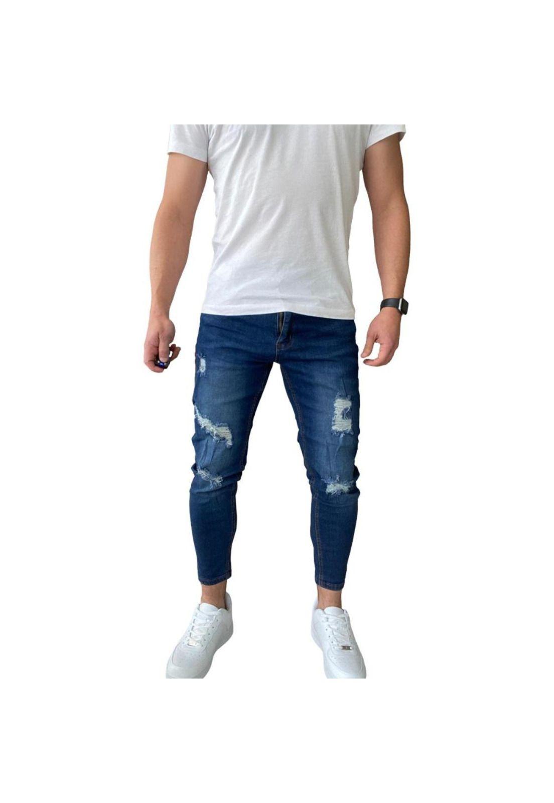 Jeans Rasgados Super Slim Fit Ankle Fit 14509-2