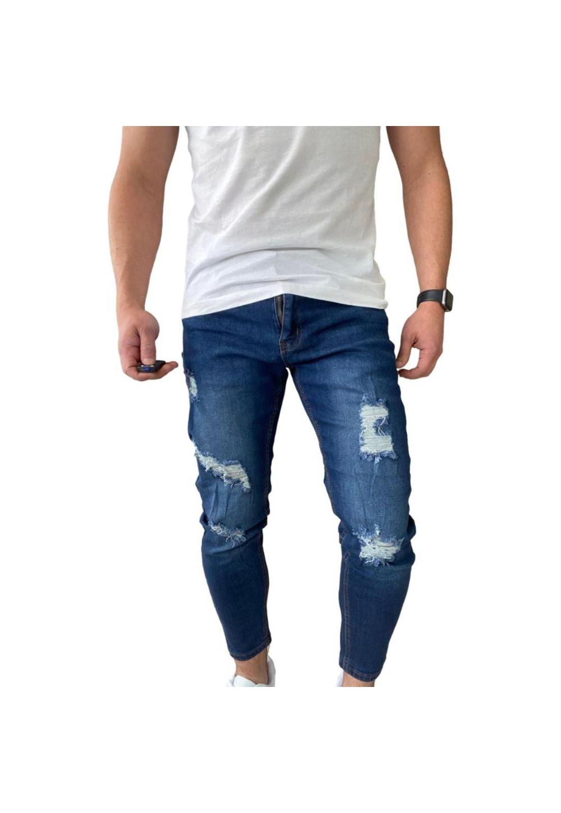 Jeans Rasgados Super Slim Fit Ankle Fit 14509-3