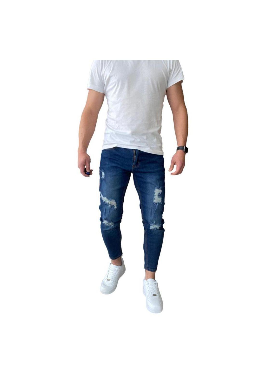Jeans Rasgados Super Slim Fit Ankle Fit 14509-7