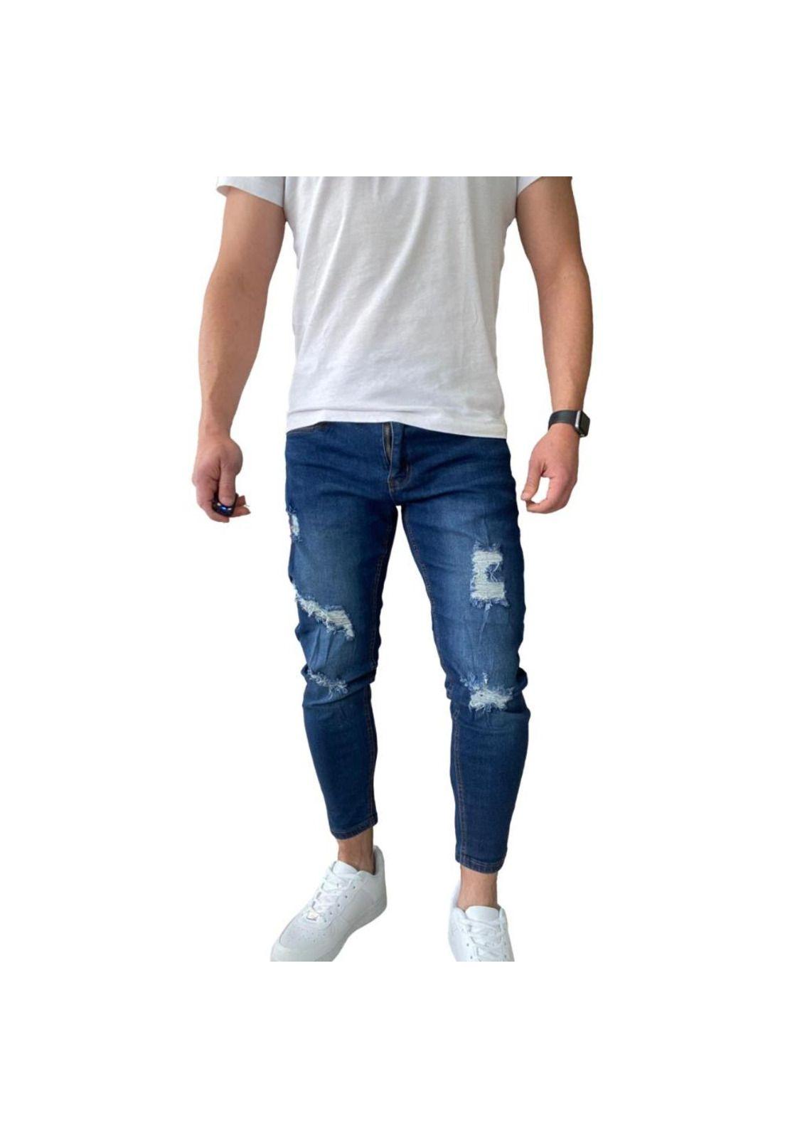 Jeans Rasgados Super Slim Fit Ankle Fit 14509-9