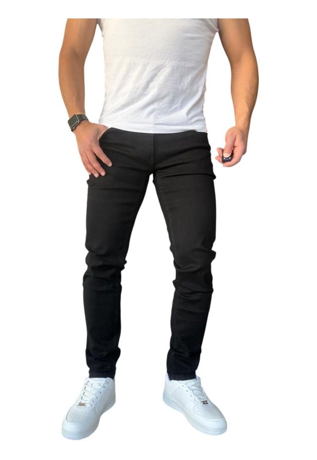 Jeans Slim Fit Negro -3