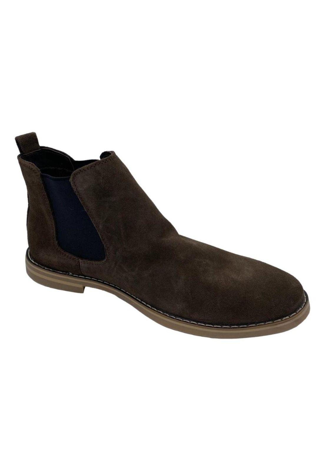Botín Chelsea Cuero Brown-2