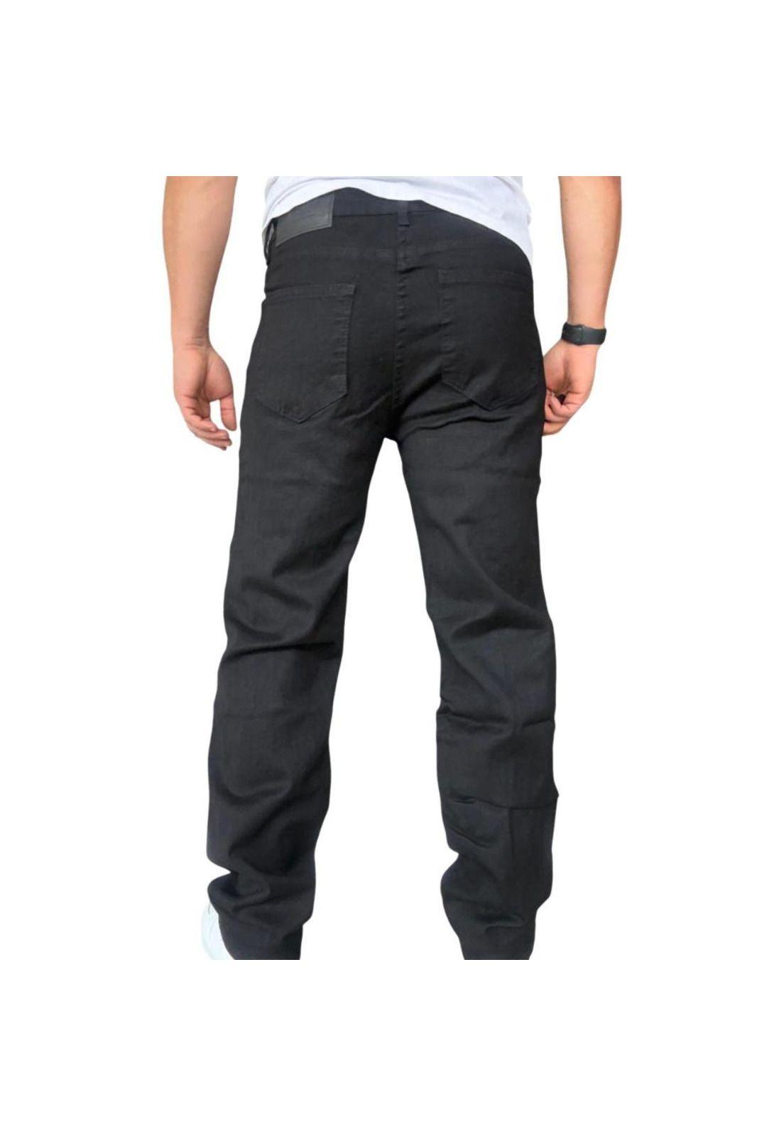 Jeans Elasticados Rectos Straight Fit Negro - 44-7