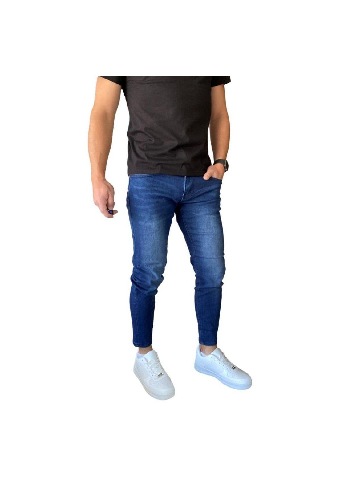 Jeans Super Slim Fit Ankle Fit Azul Oscuro-5