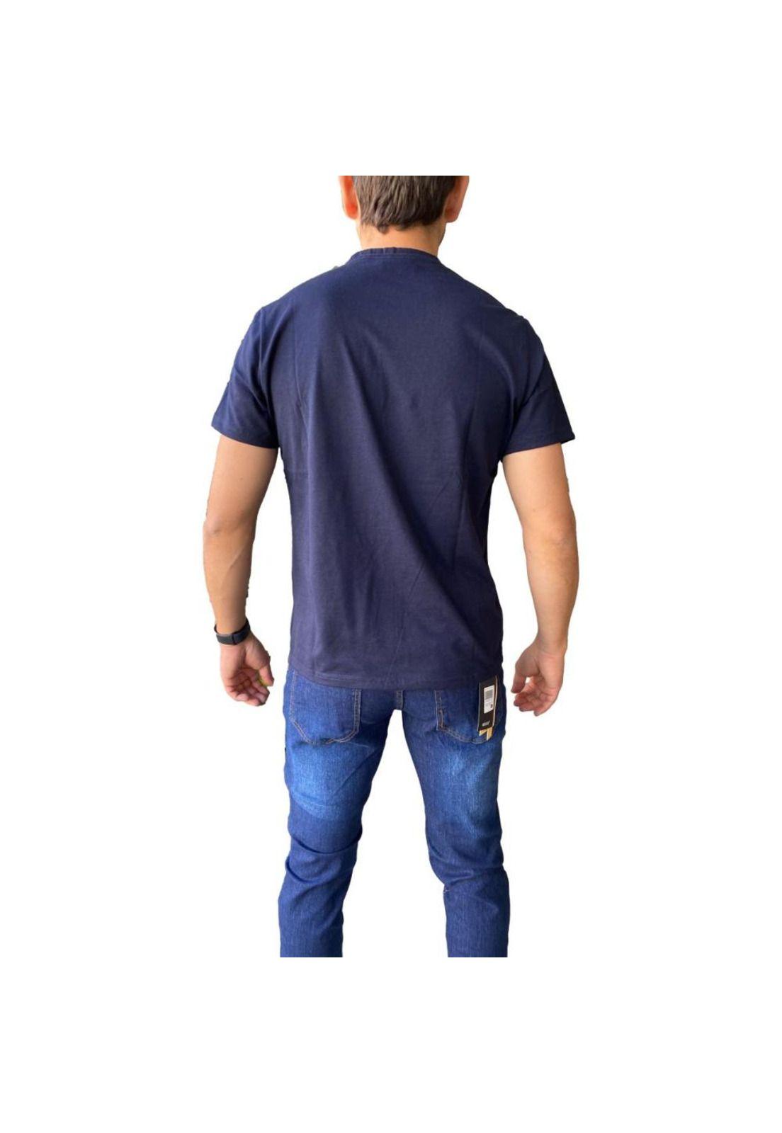 Polera Algodón Azul Marino Hombre-1