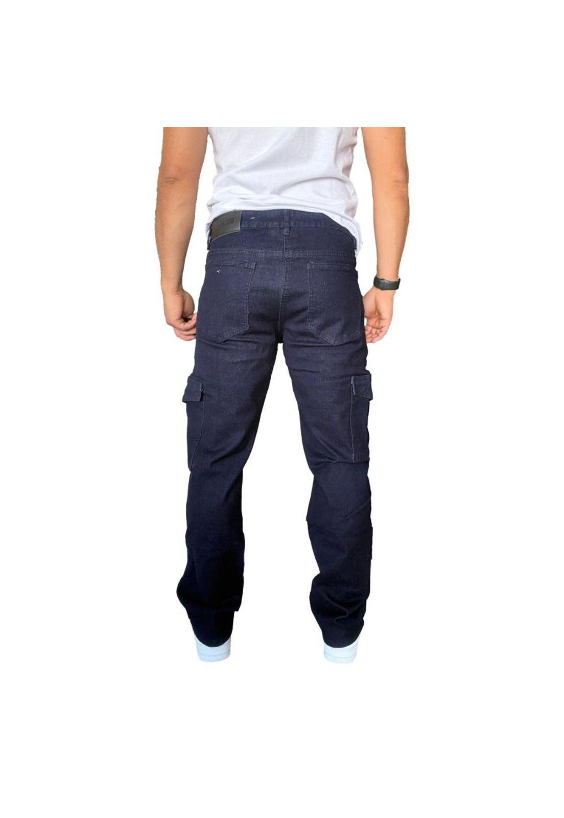 Jeans Cargo Elasticado Straight Fit Recto-5