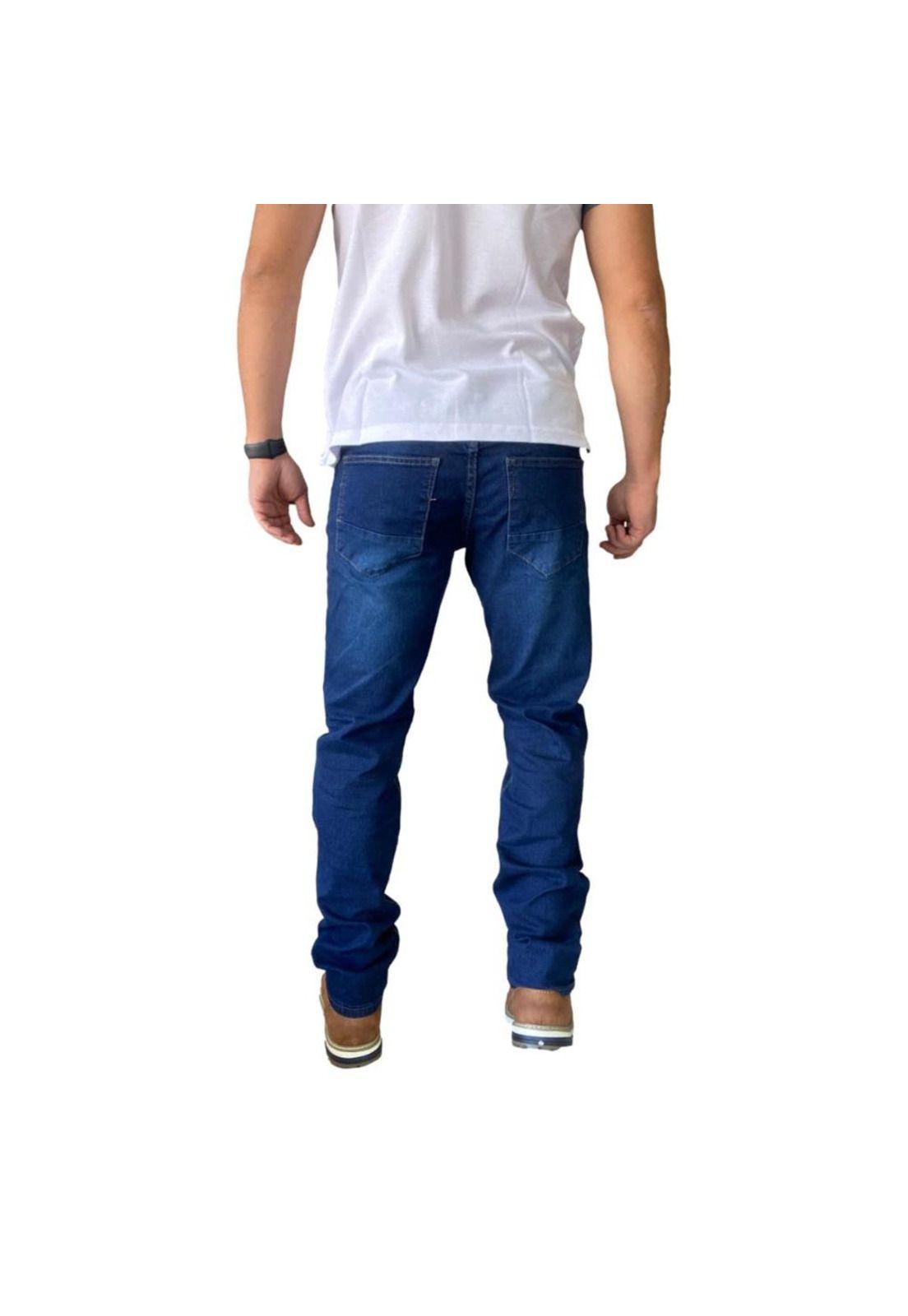 Pantalón Jeans Straight Fit Azul Oscuro-2