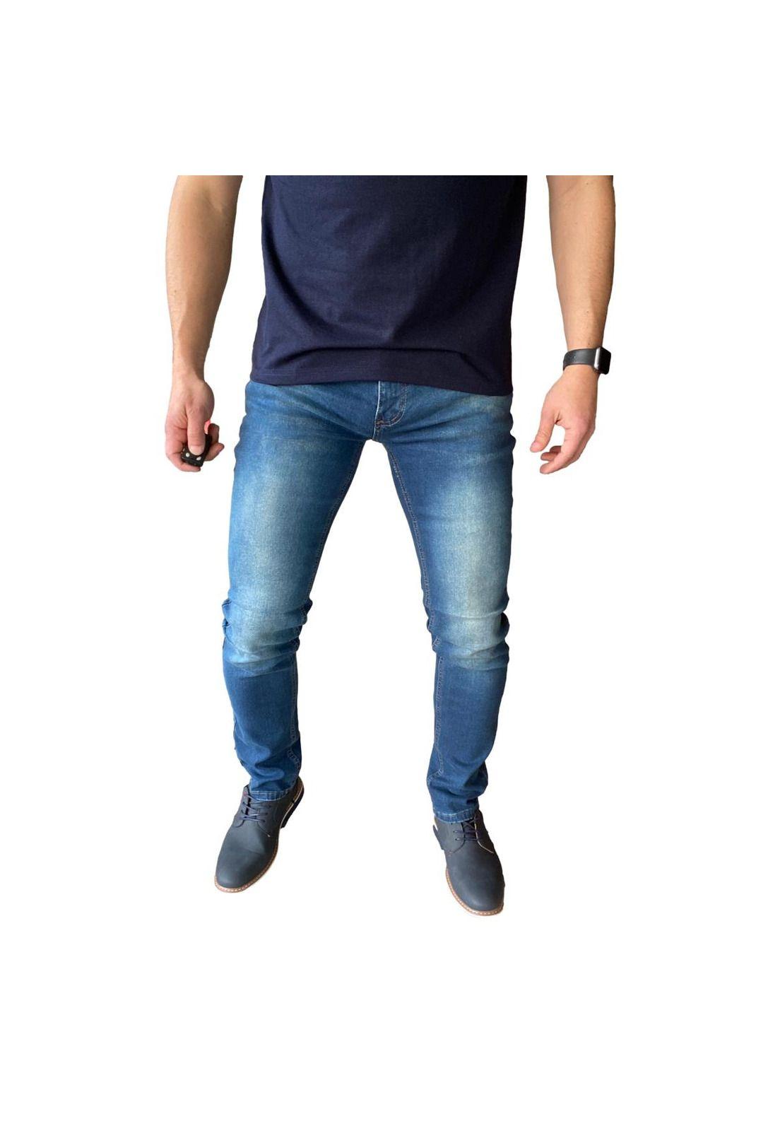 Jeans Slim Fit Azul Petróleo-2