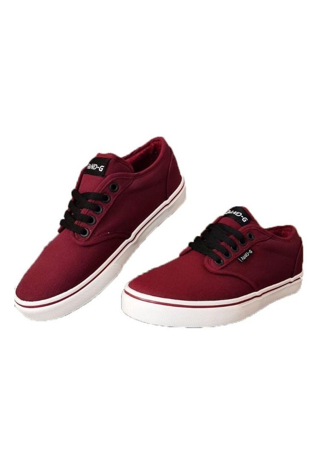 Zapatilla Lona Burdeo PandG-4