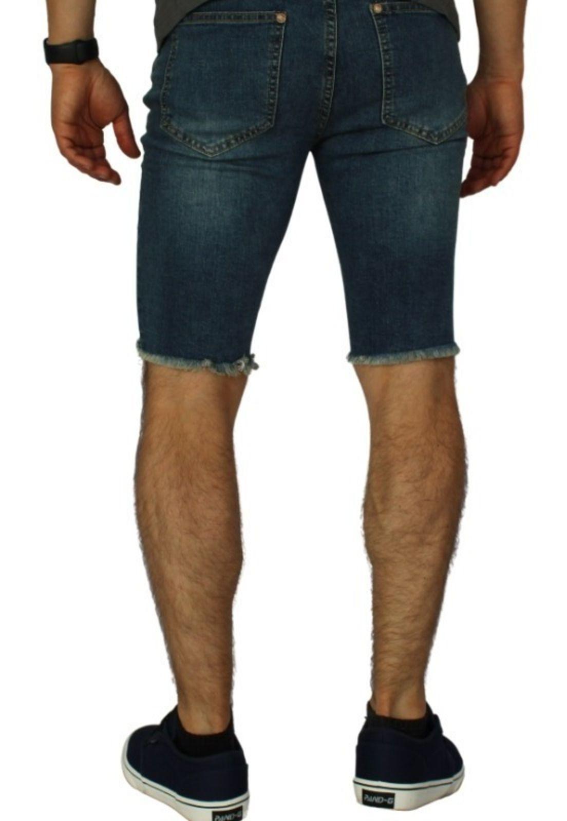 Short Súper Slim Destroyed Azul-2