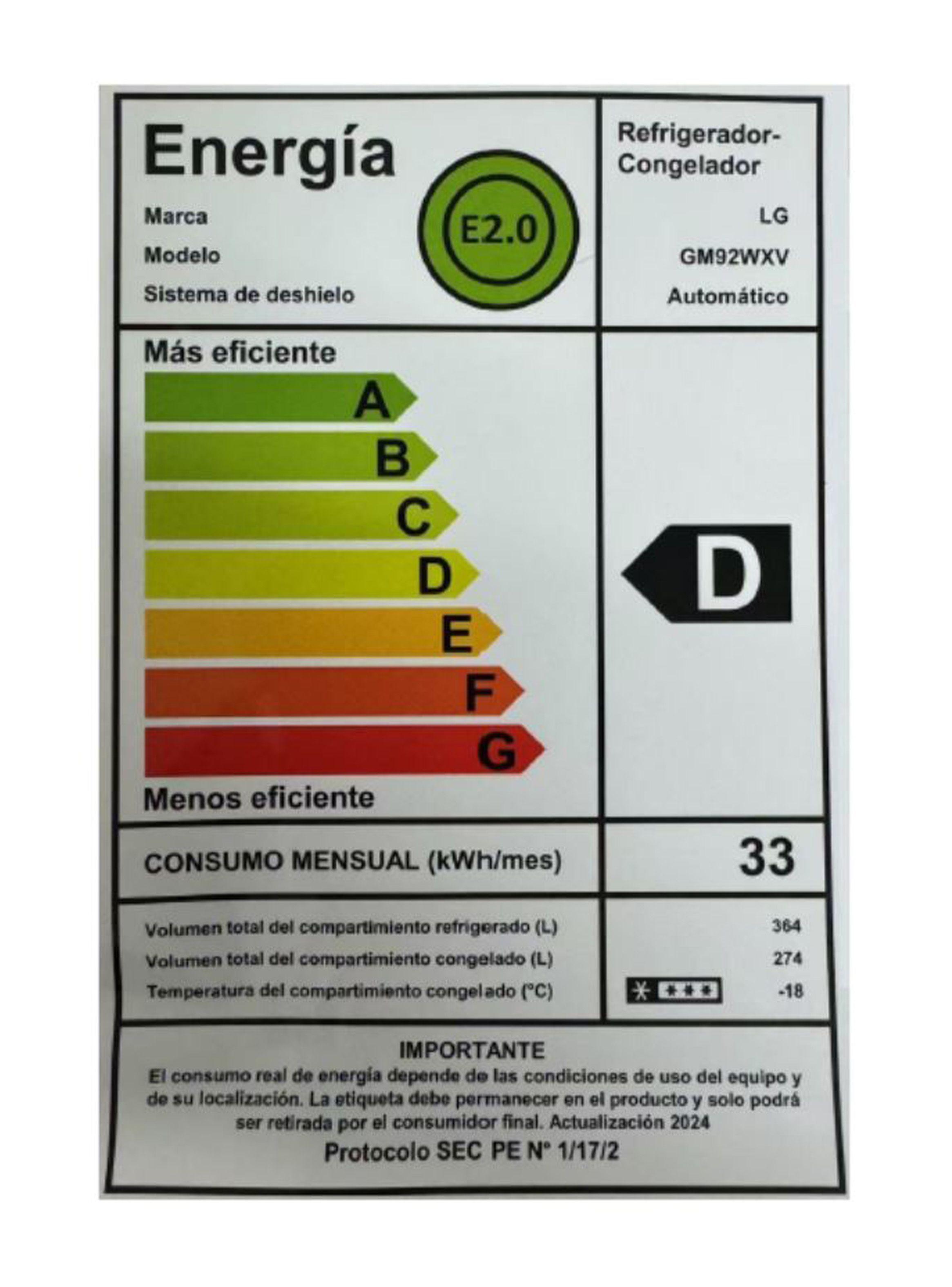 Refrigerador French Door LG 638 Litros con Instaview™ GM92WXV-6