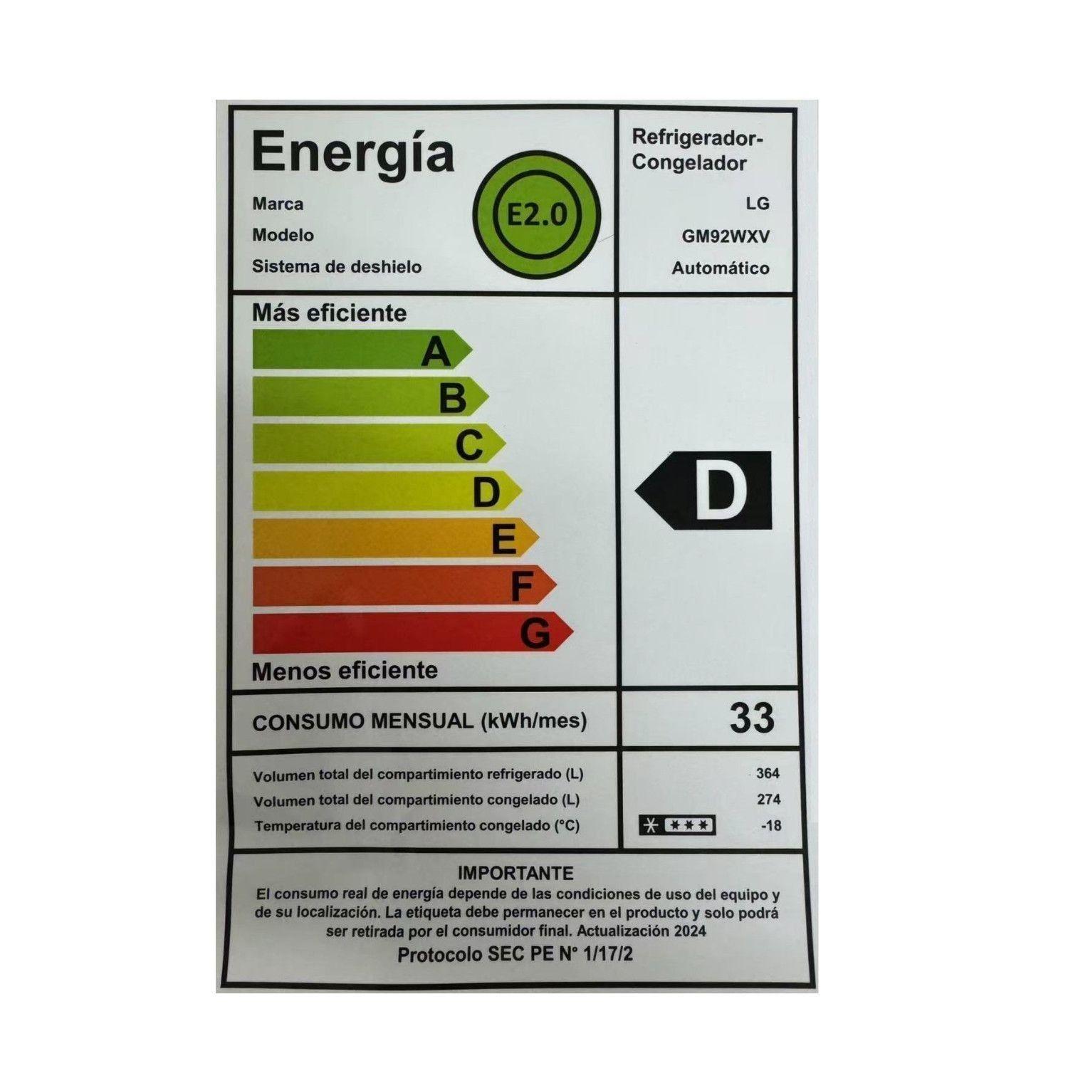 Refrigerador French Door LG 638 Litros con Instaview™ GM92WXV-6