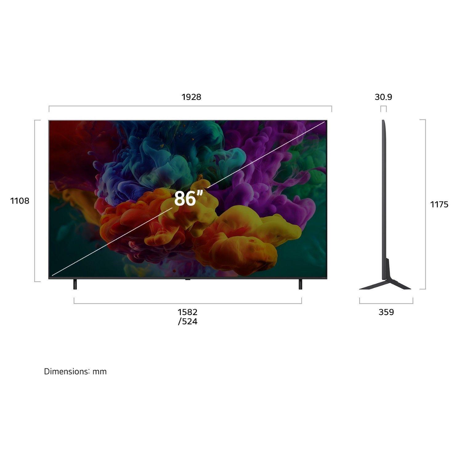 Smart TV LG QNED evo AI QNED85 86" 86QNED85BSG 2026 4K UHD + Magic Remote-1