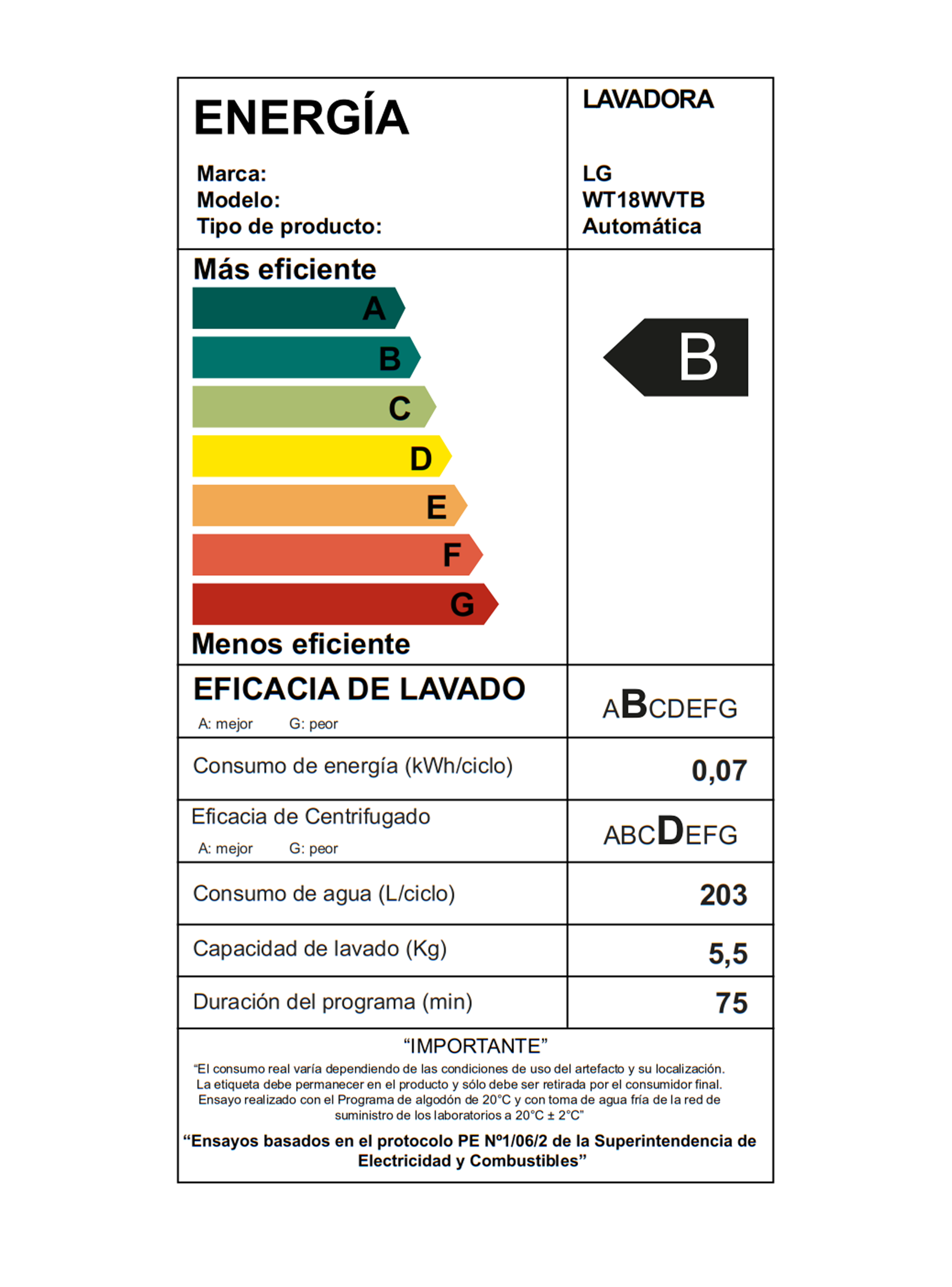 Lavadora Carga Superior LG 18Kg WT18WVTB con Turbo Drum-6