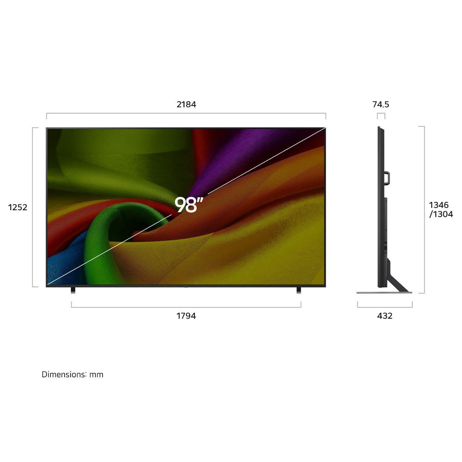 Smart TV LG 98" NANO UHD AI NU855 4K 2026 + Magic Remote Control-1
