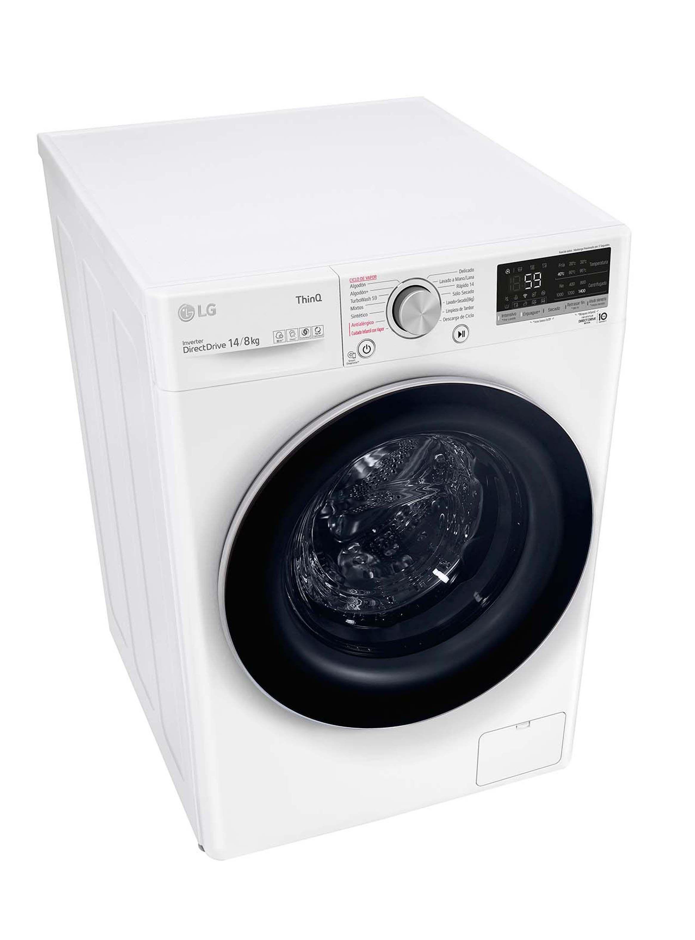 Lavadora Secadora Carga Frontal LG 14/8Kg WD14WVC4S6 con AIDD™ -6