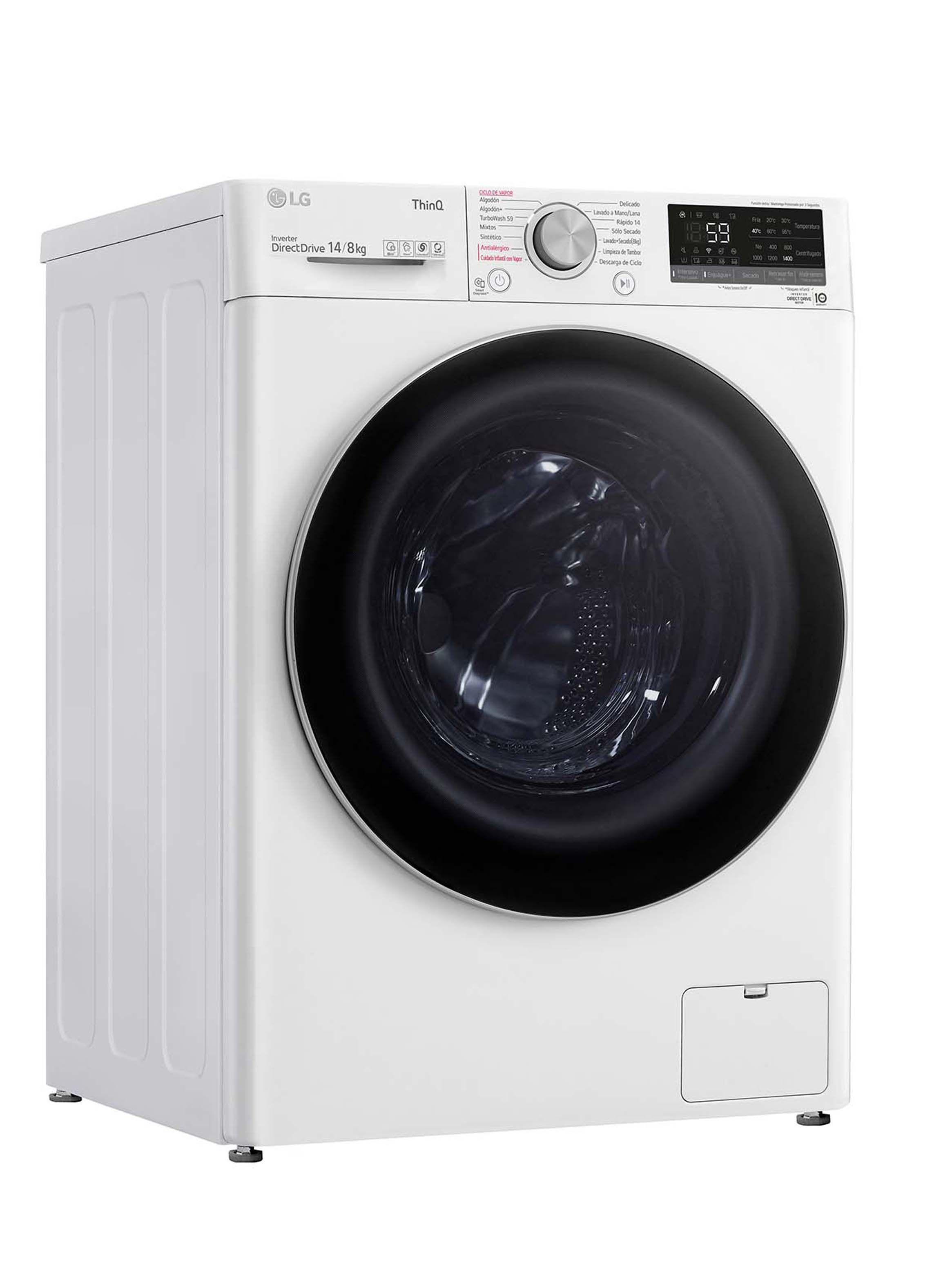 Lavadora Secadora Carga Frontal LG 14/8Kg WD14WVC4S6 con AIDD™ -5