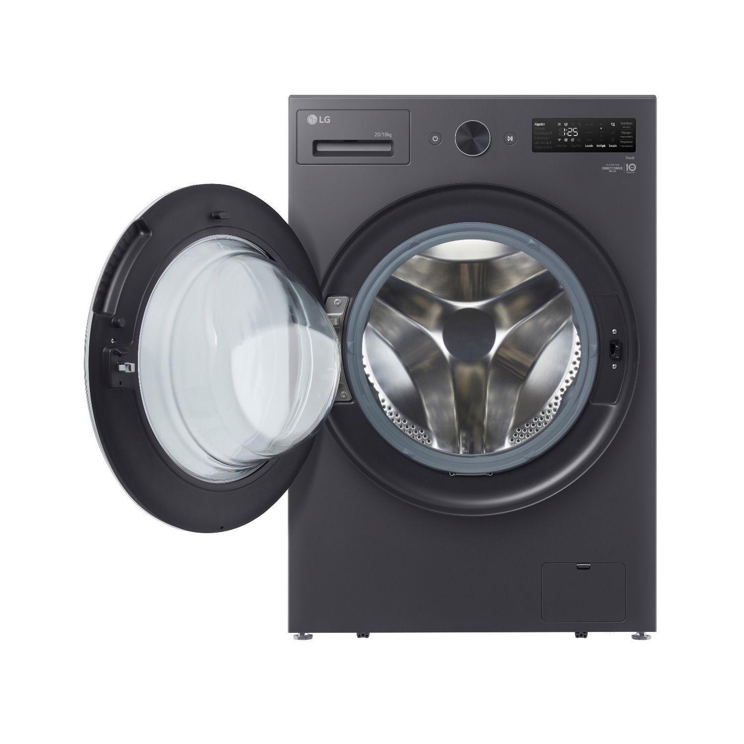 Lavadora Carga Frontal 20kg WM20EGNTSPG LG-3
