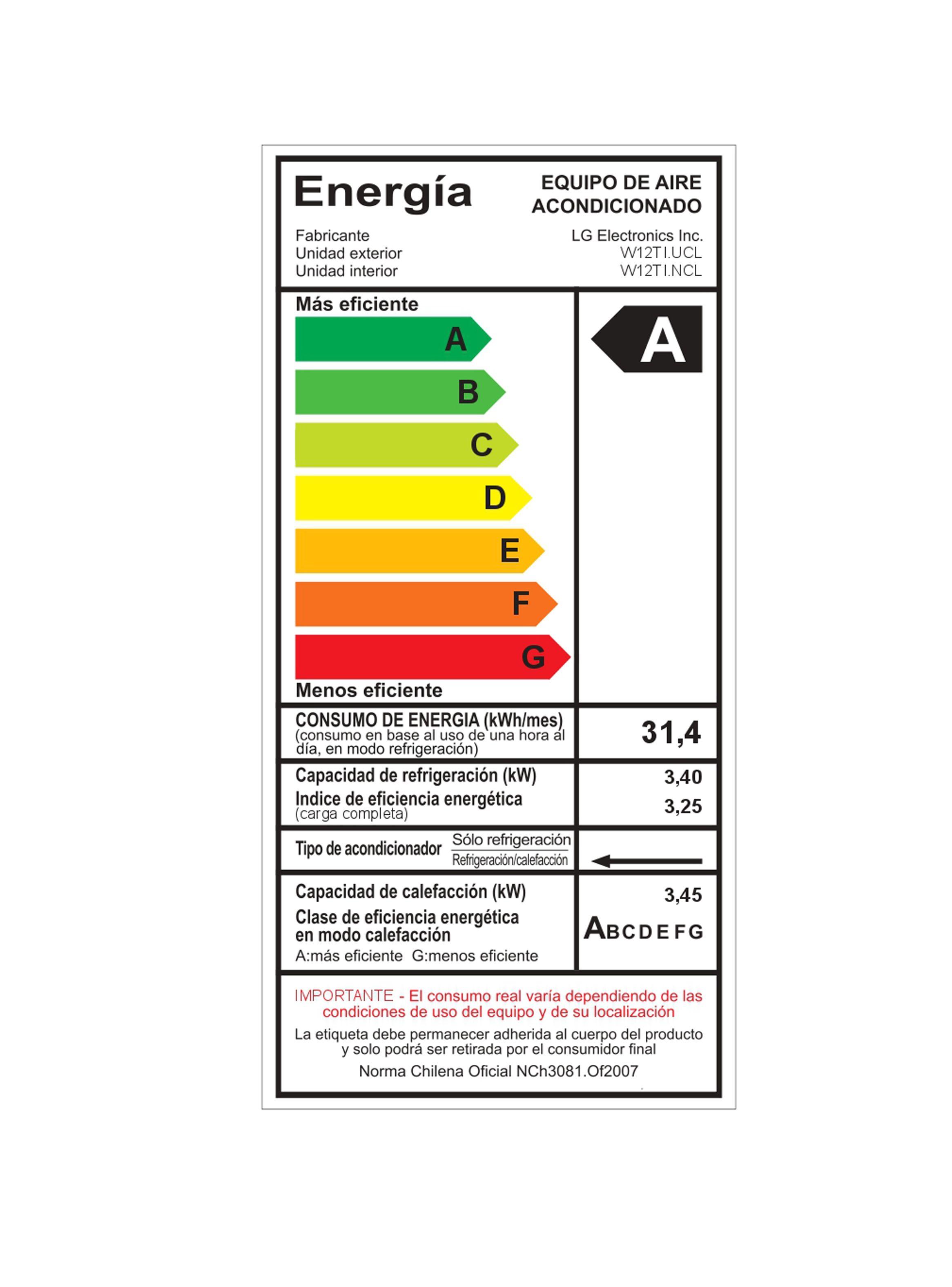 Aire Acondicionado LG Split DUALCOOL PRO Inverter 12000 BTU W12TI-6