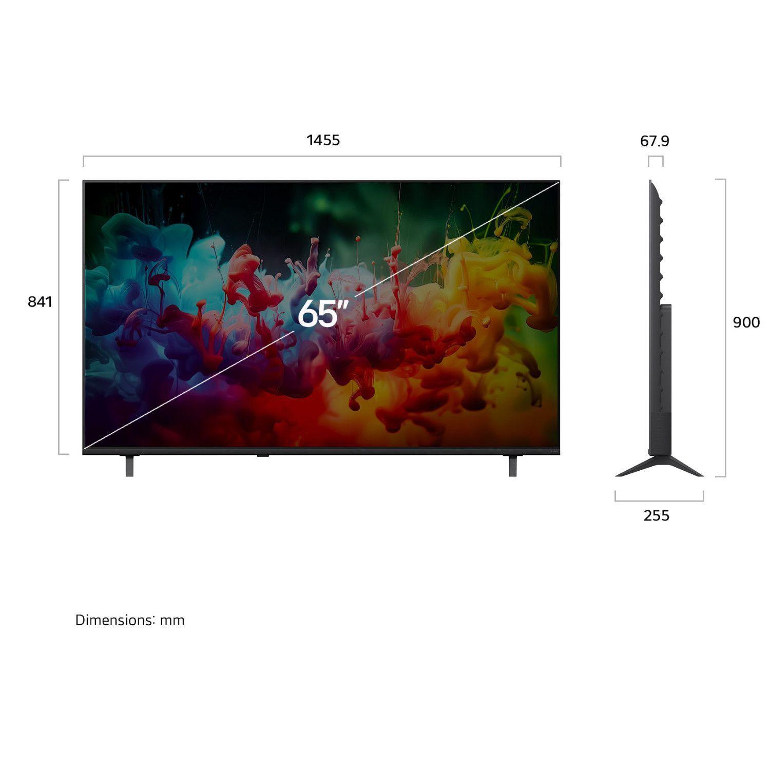 Smart TV LG 65" QNED evo AI QNED74 4K 2026 + Magic Remote Control-1