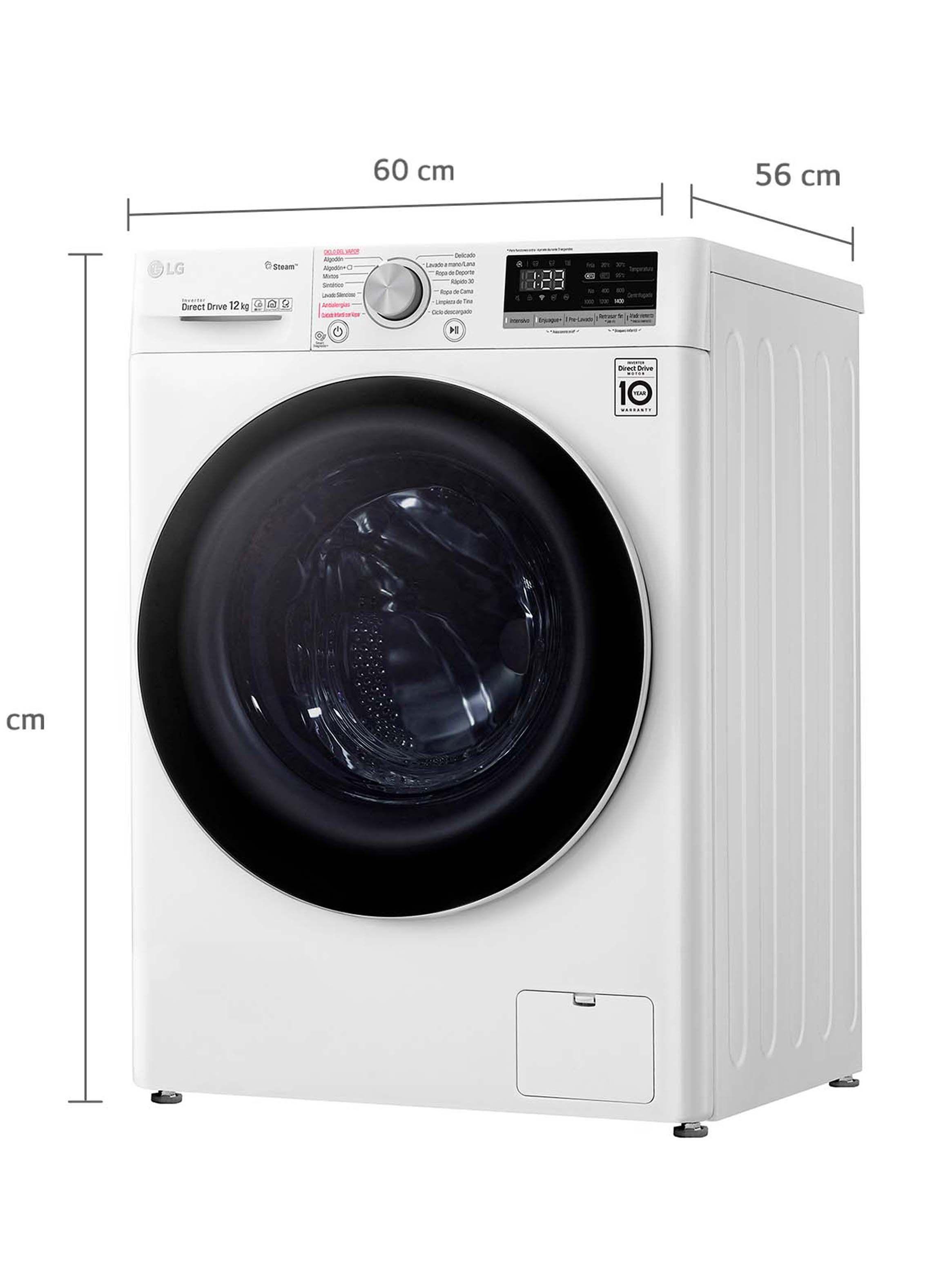 Lavadora Carga Frontal LG 12 Kg WM12WVC4S6 con ThinQ y AIDD™-3