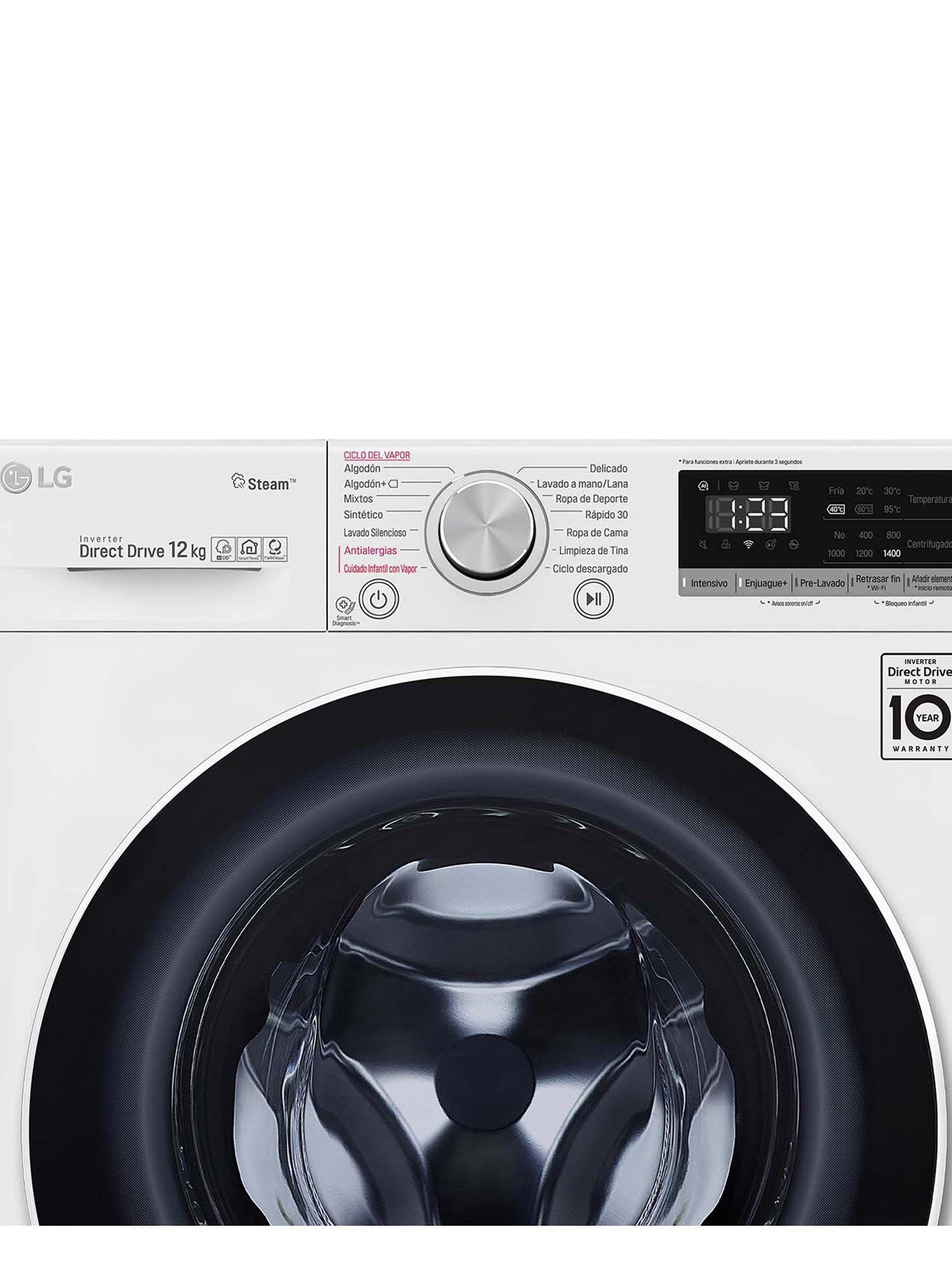 Lavadora Carga Frontal LG 12 Kg WM12WVC4S6 con ThinQ y AIDD™-4