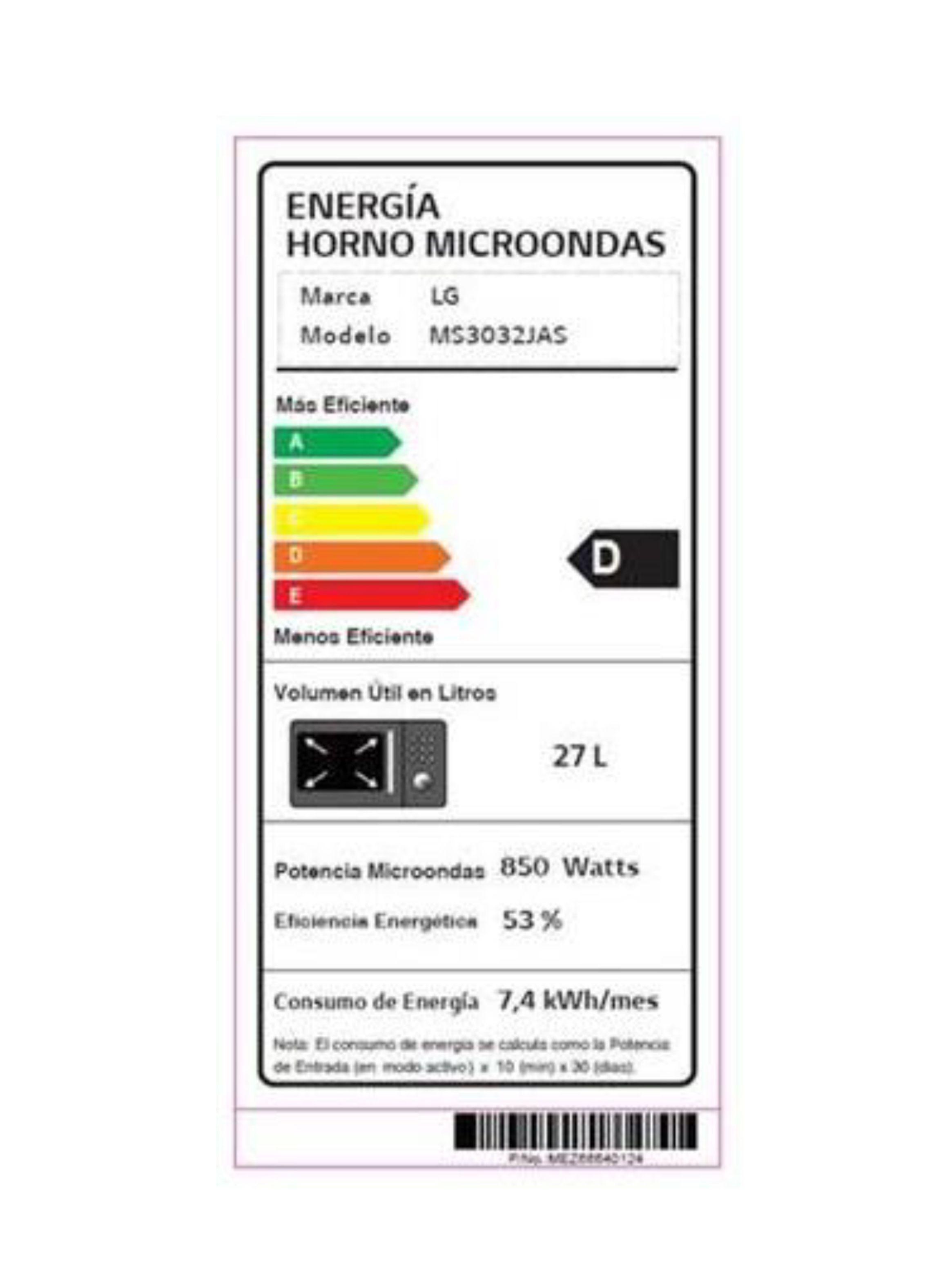Microondas NeoChef™ 27L Easy Clean™ y luz LED MS3032JAS-6