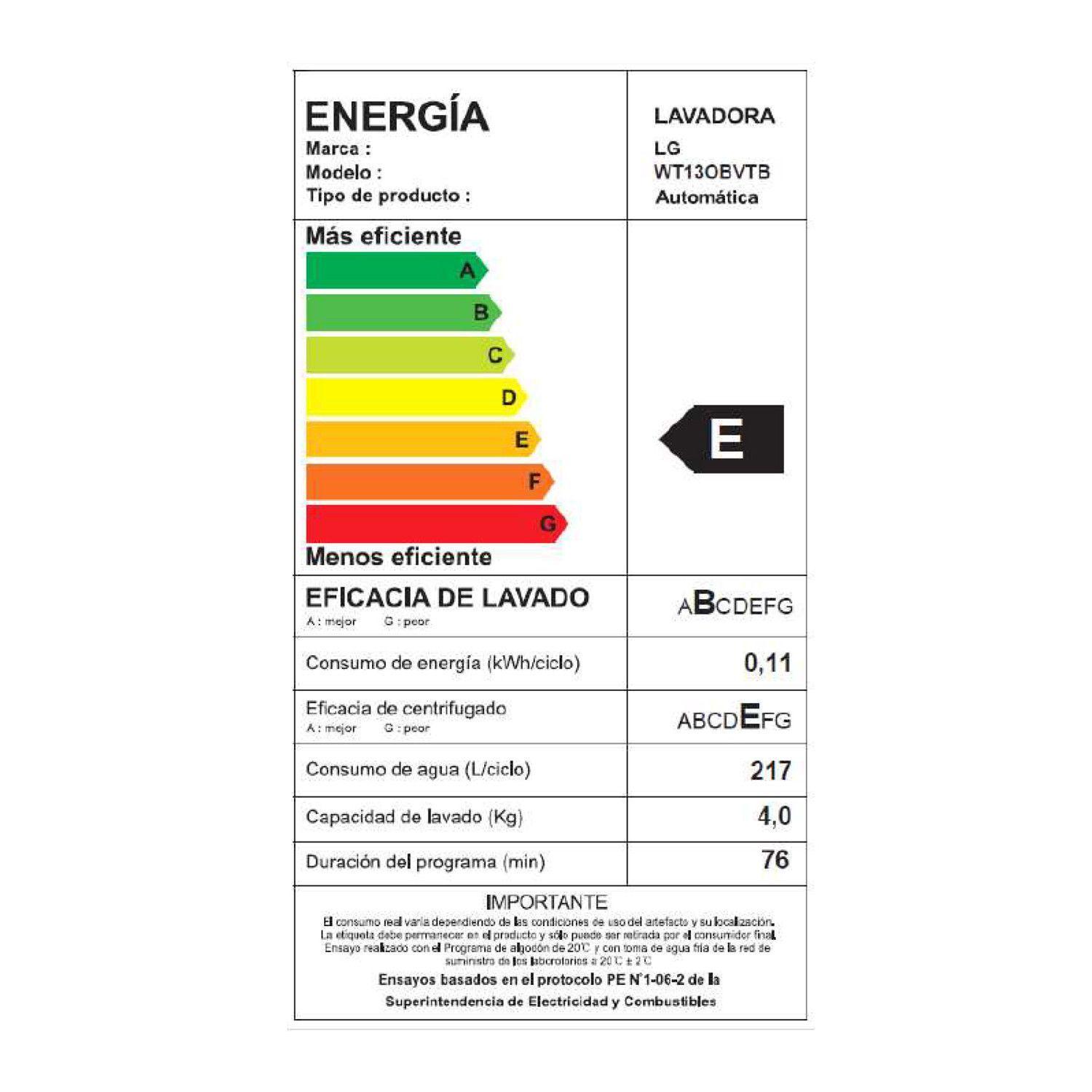 Lavadora Carga Superior 13kg WT13OBVTB LG-5