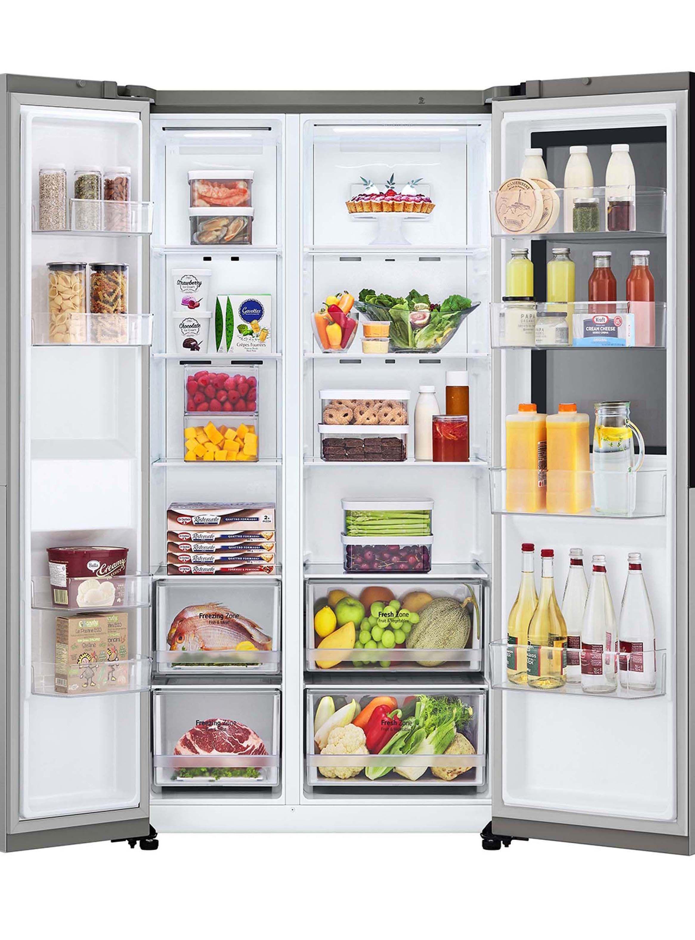 Refrigerador Side by Side LG 655 Litros con Motor Smart Inverter Compressor GS66BVP-2